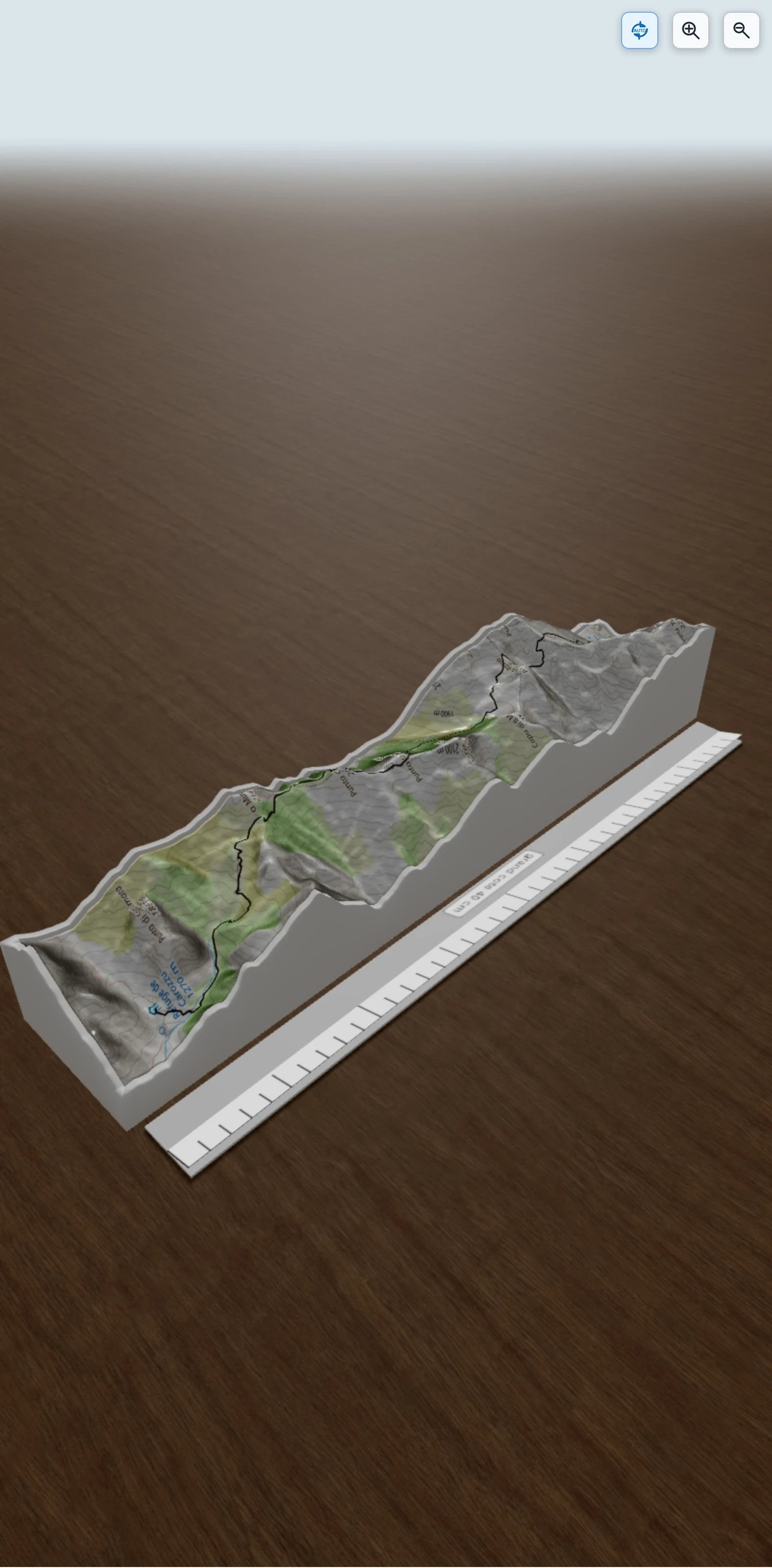 Carte en relief 3D de 2e joue gr20 Longue randonnée du Refuge de Carozzu au Punta Stranciacone, Punta Rossa (Pic Von Cube) via le Lac de la Muvrella, la Bocca di Stagnu, la Bocca Culaghia, avec relief topographique