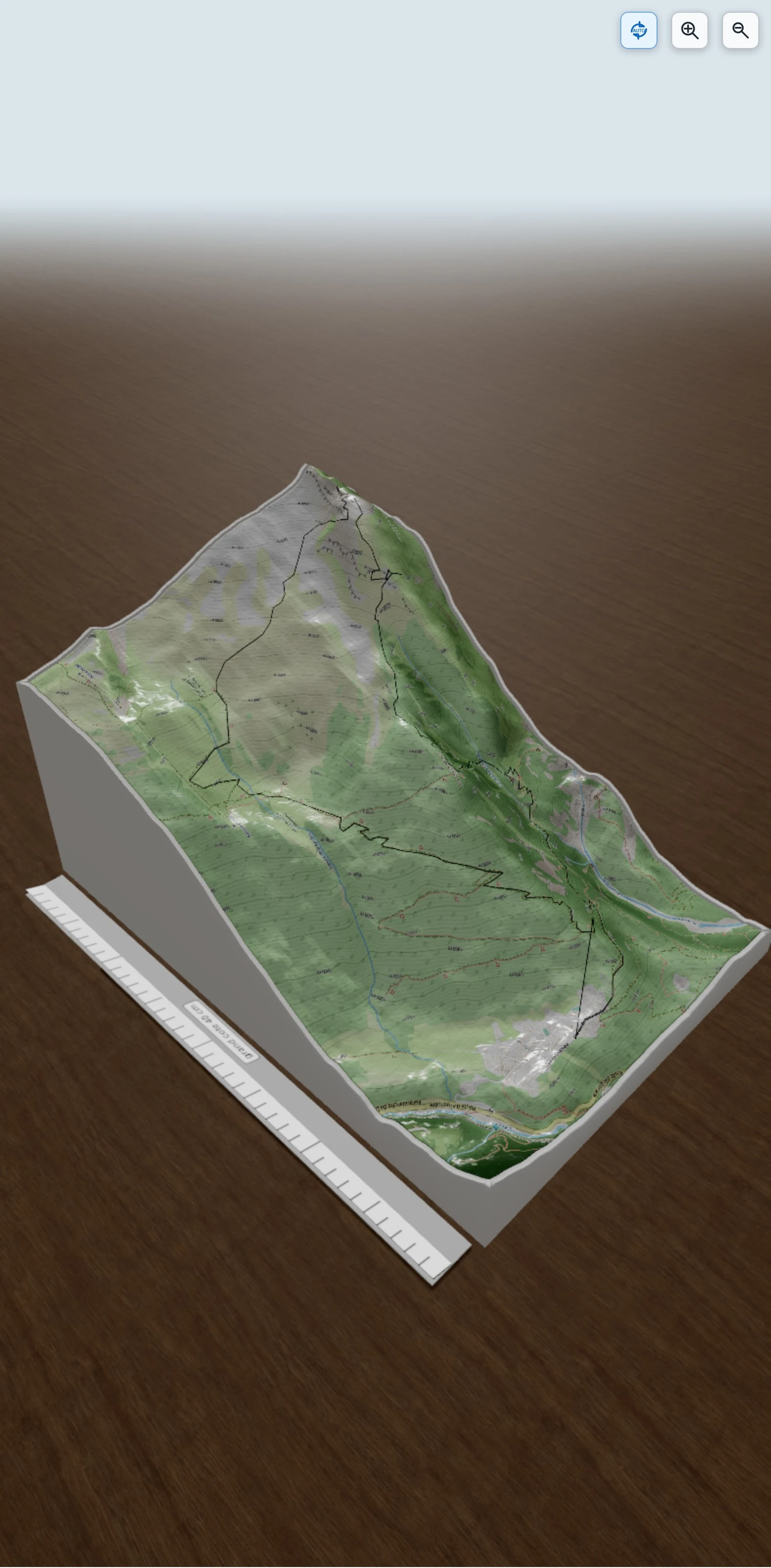 Carte en relief 3D de Aiguille de Bochard, avec relief topographique