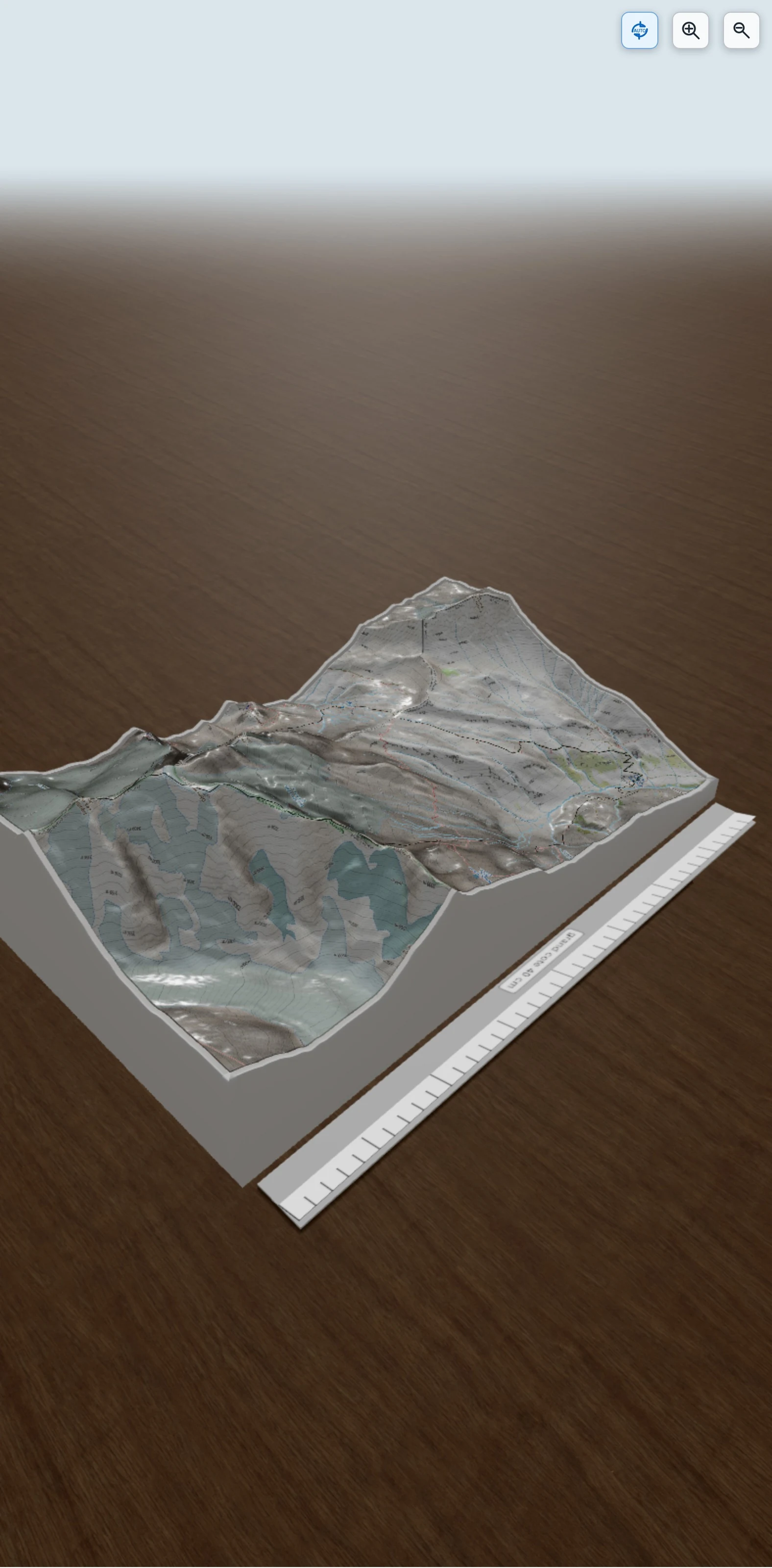 Carte en relief 3D de Aiguille de la Lex Blanche en boucle depuis les Lanchettes (Alpi), avec relief topographique