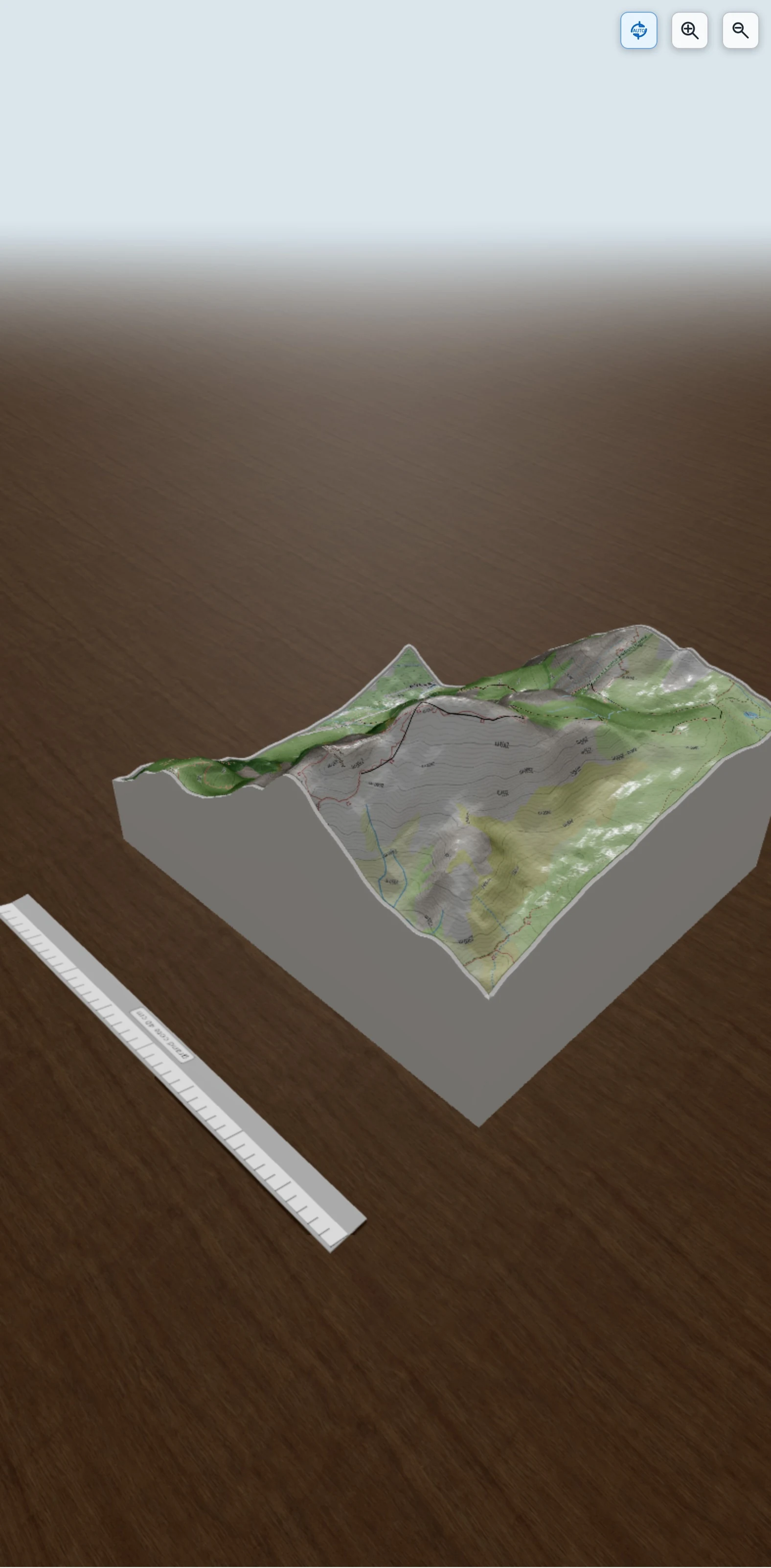 Carte en relief 3D de Aiguille de Mey, pralognan, Les Planes, avec relief topographique