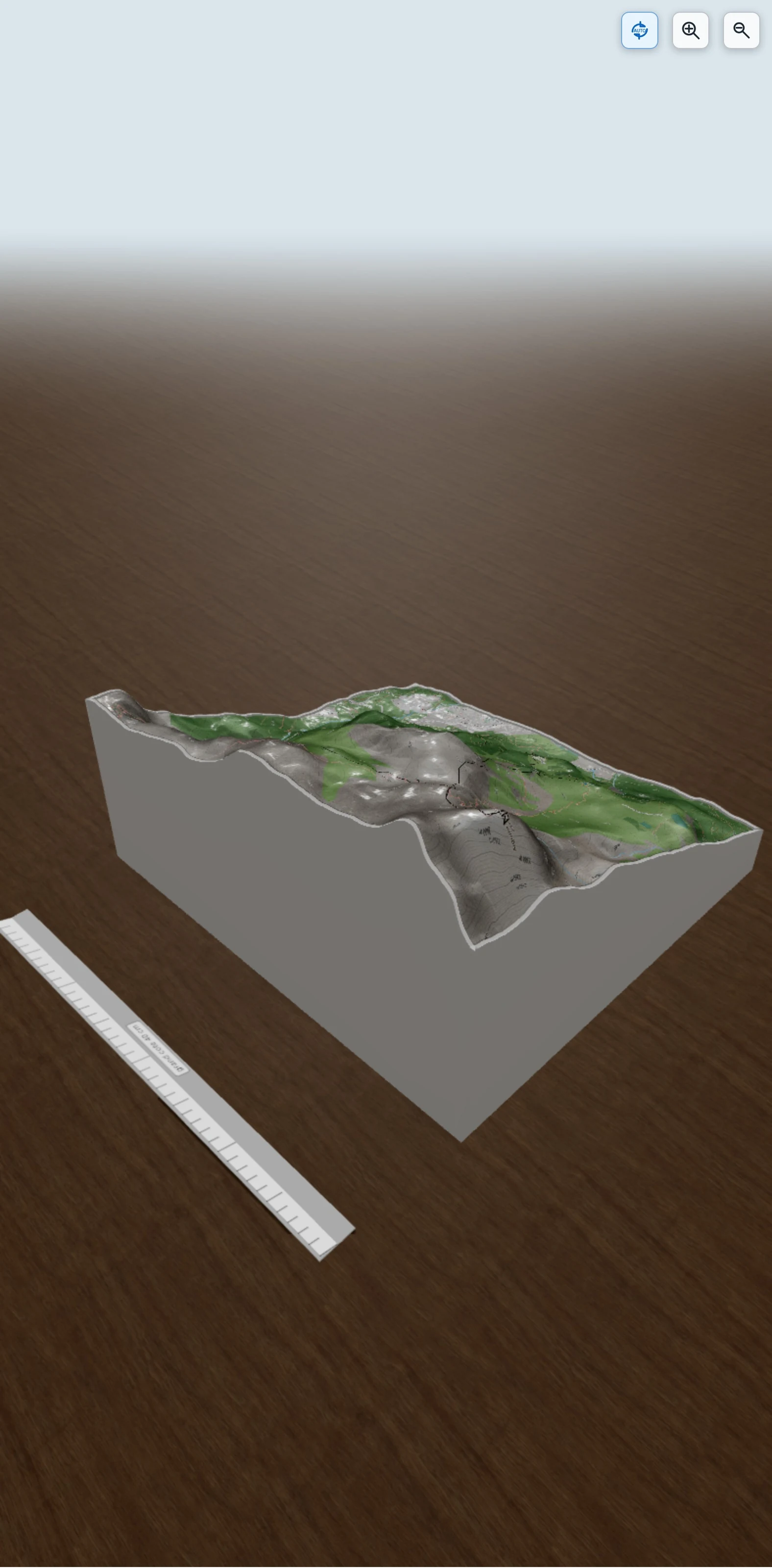 Carte en relief 3D de Aiguille grise de Varan, avec relief topographique