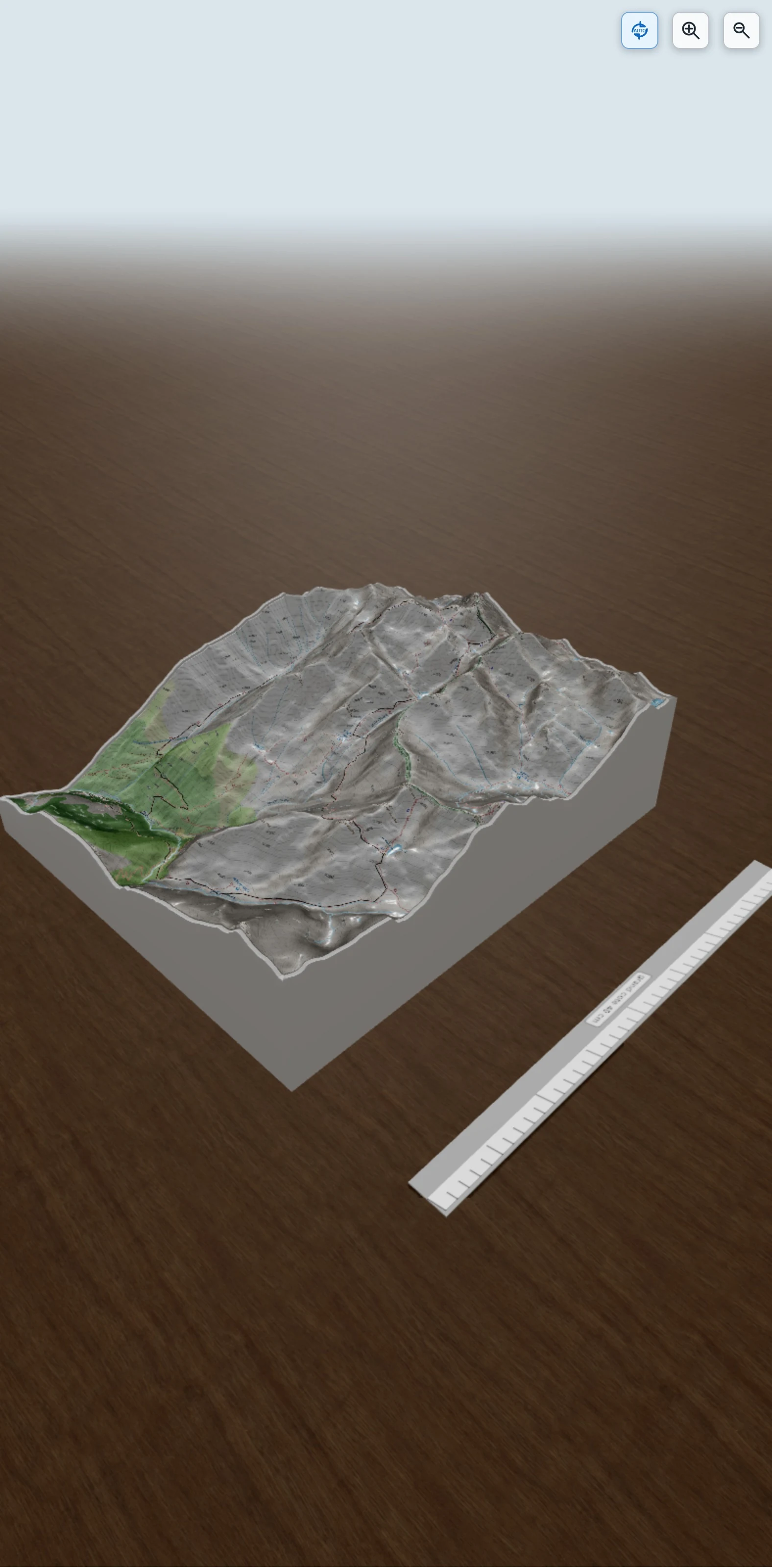 Carte en relief 3D de Artique-Montcalm-Artique avec Dam's, avec relief topographique