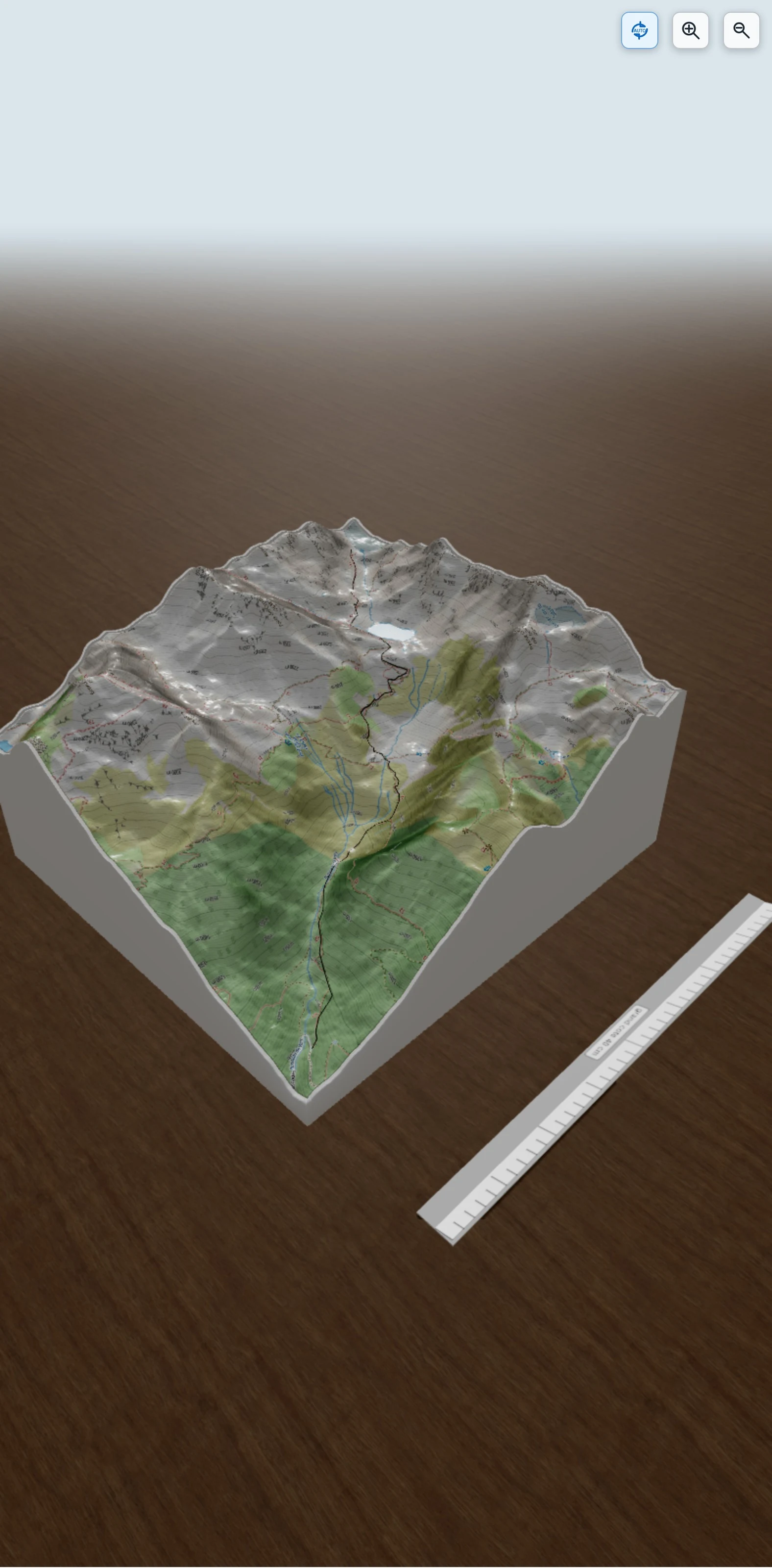 Carte en relief 3D de au glacier de Freydane depuis Cheverney, avec relief topographique