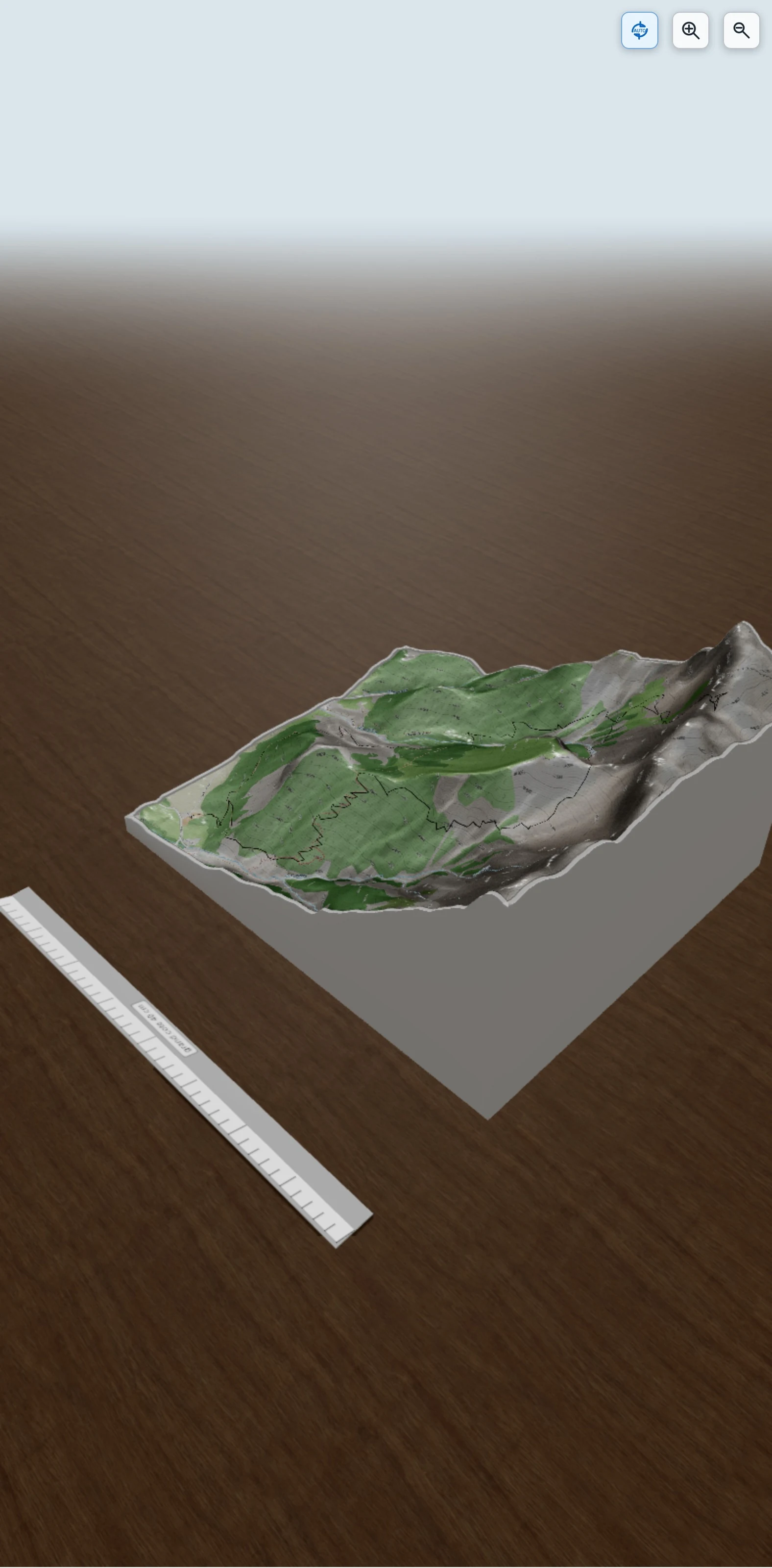 Carte en relief 3D de Brèche de Faraut en boucle, avec relief topographique