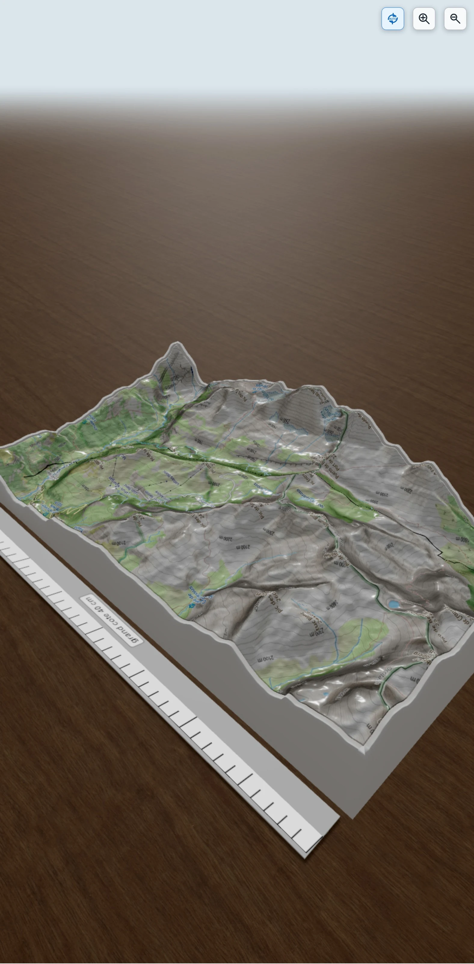 Carte en relief 3D de Bujaruelo - Gavarnie.kml, avec relief topographique