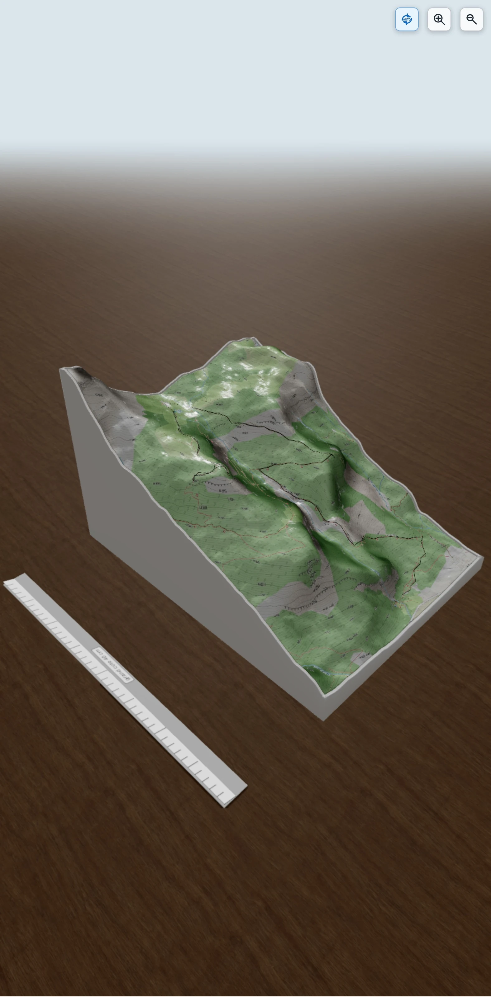Carte en relief 3D de Cascade Arpenaz à refuge Véran par le Lançoir, avec relief topographique