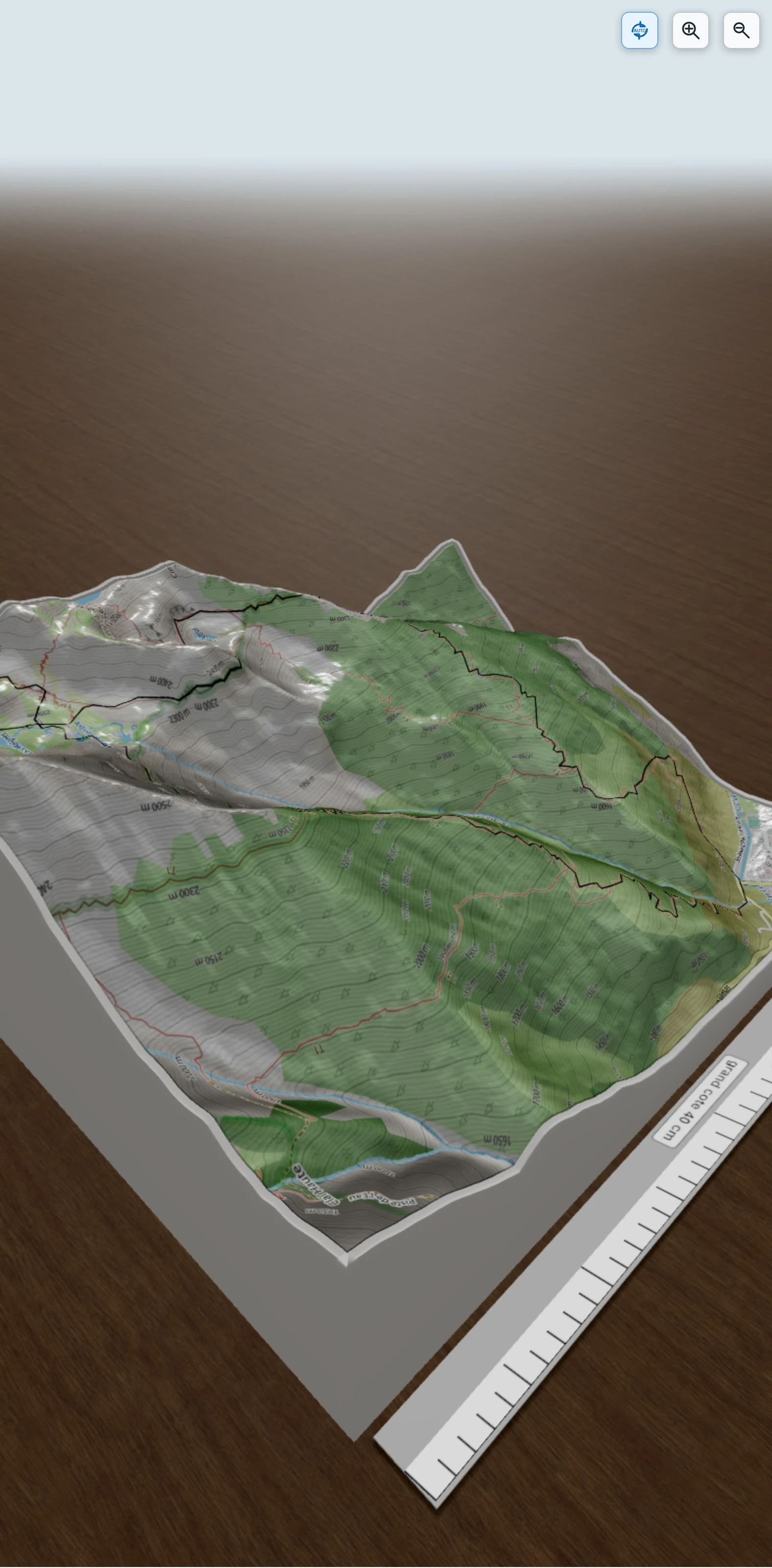 Carte en relief 3D de Chemin de l'Energie, avec relief topographique