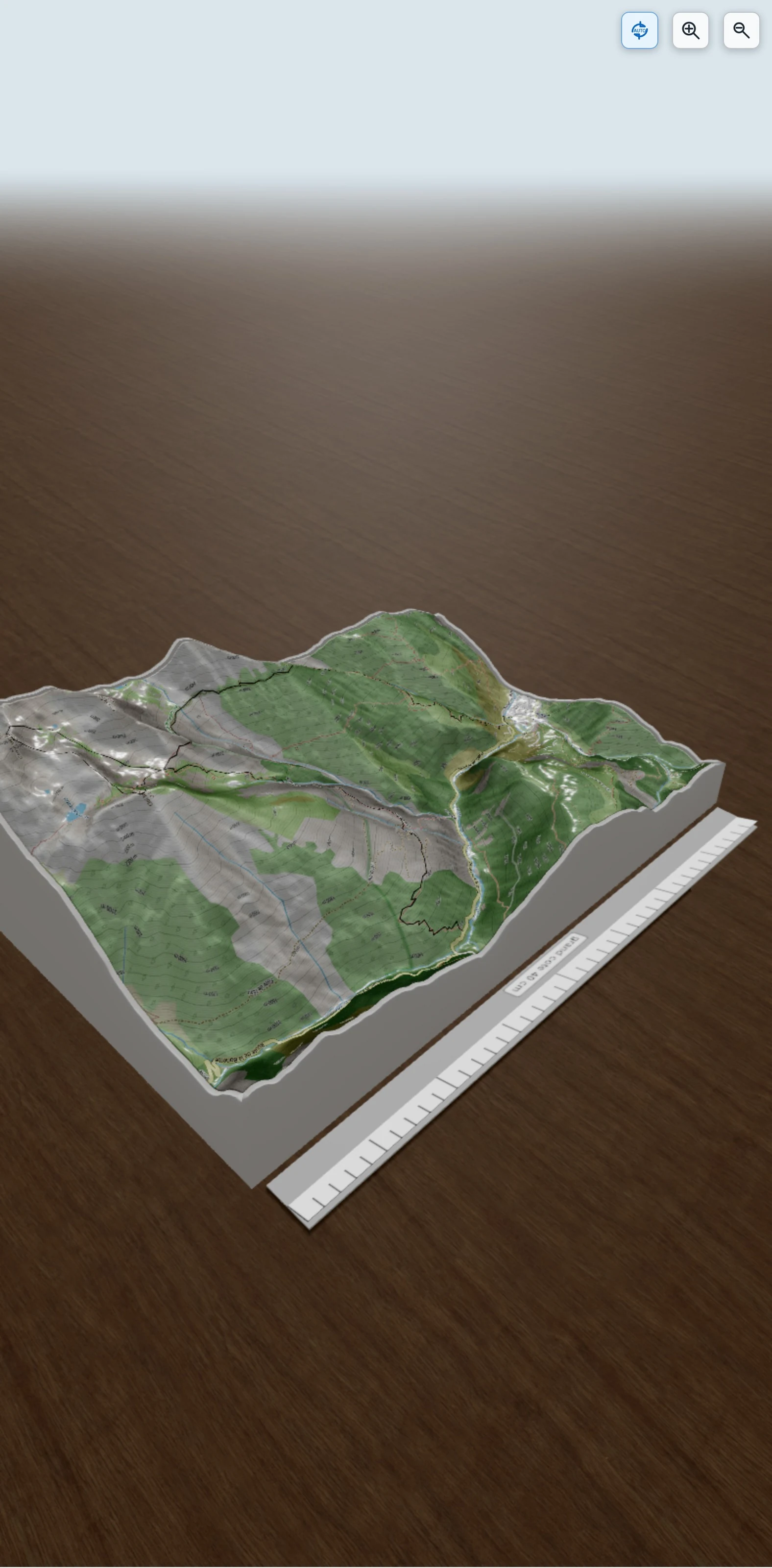 Carte en relief 3D de Claï Infèrieur (2590m) et Cime des Babarottes (2792m), avec relief topographique