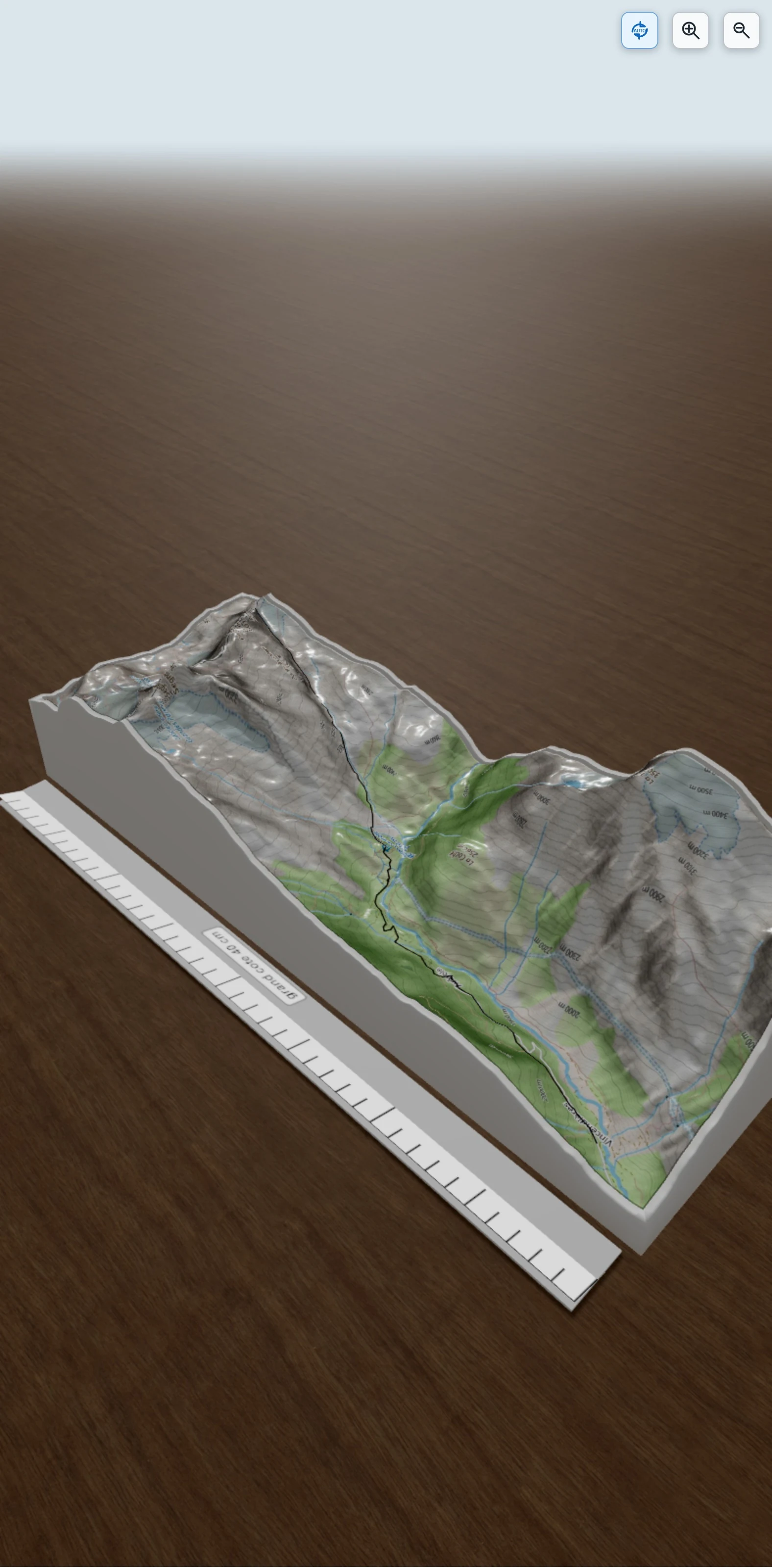 Carte en relief 3D de Col d'Arnés, avec relief topographique