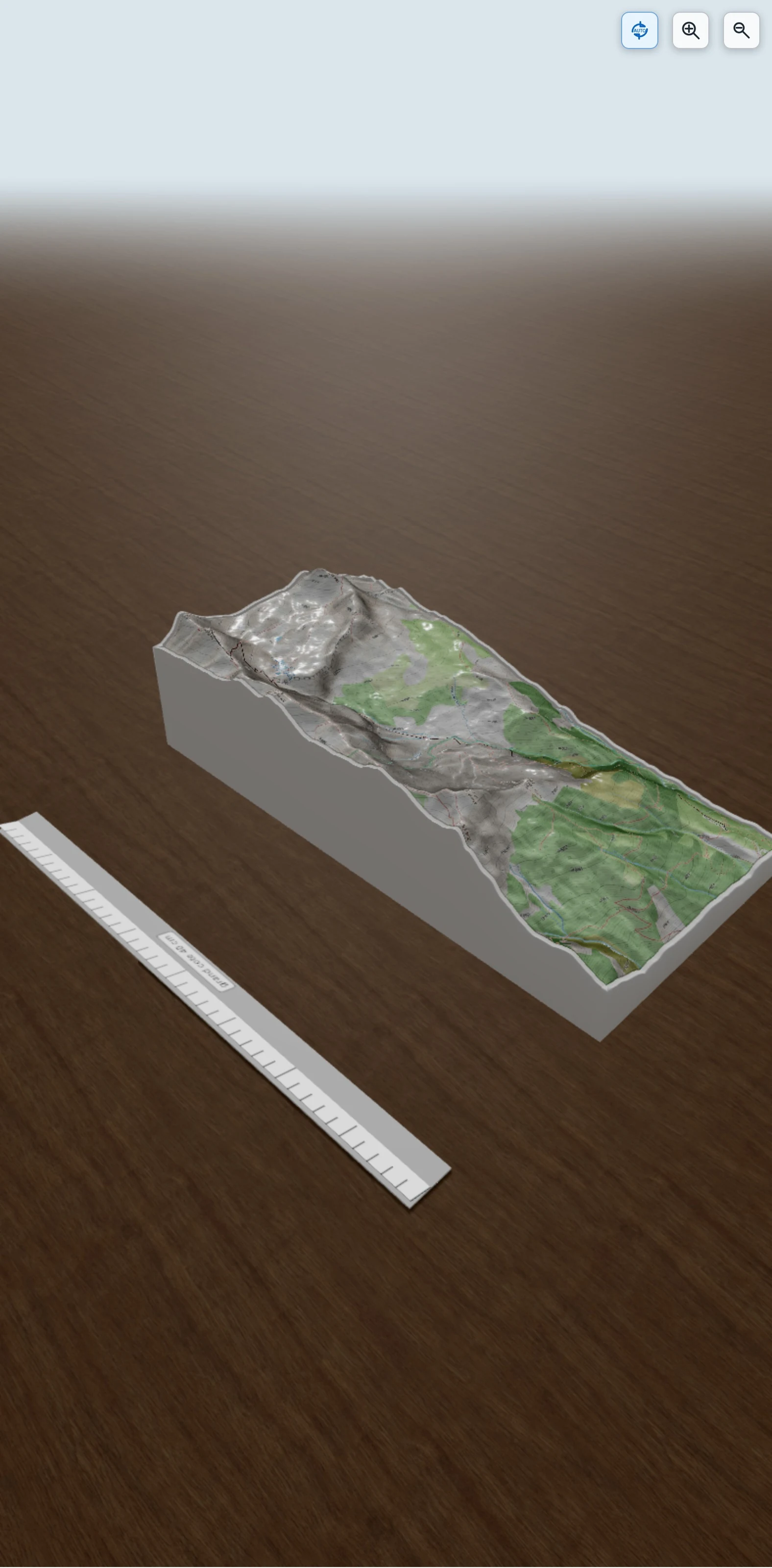 Carte en relief 3D de col de l'Encombrette - Petite Tour d'Allos, avec relief topographique