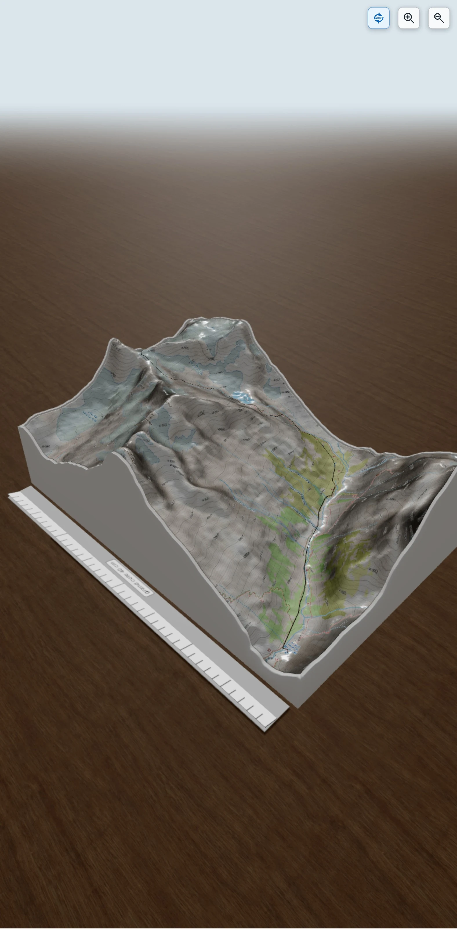 Carte en relief 3D de Col de la Lavey depuis le refuge de la Lavey - Ecrins, avec relief topographique