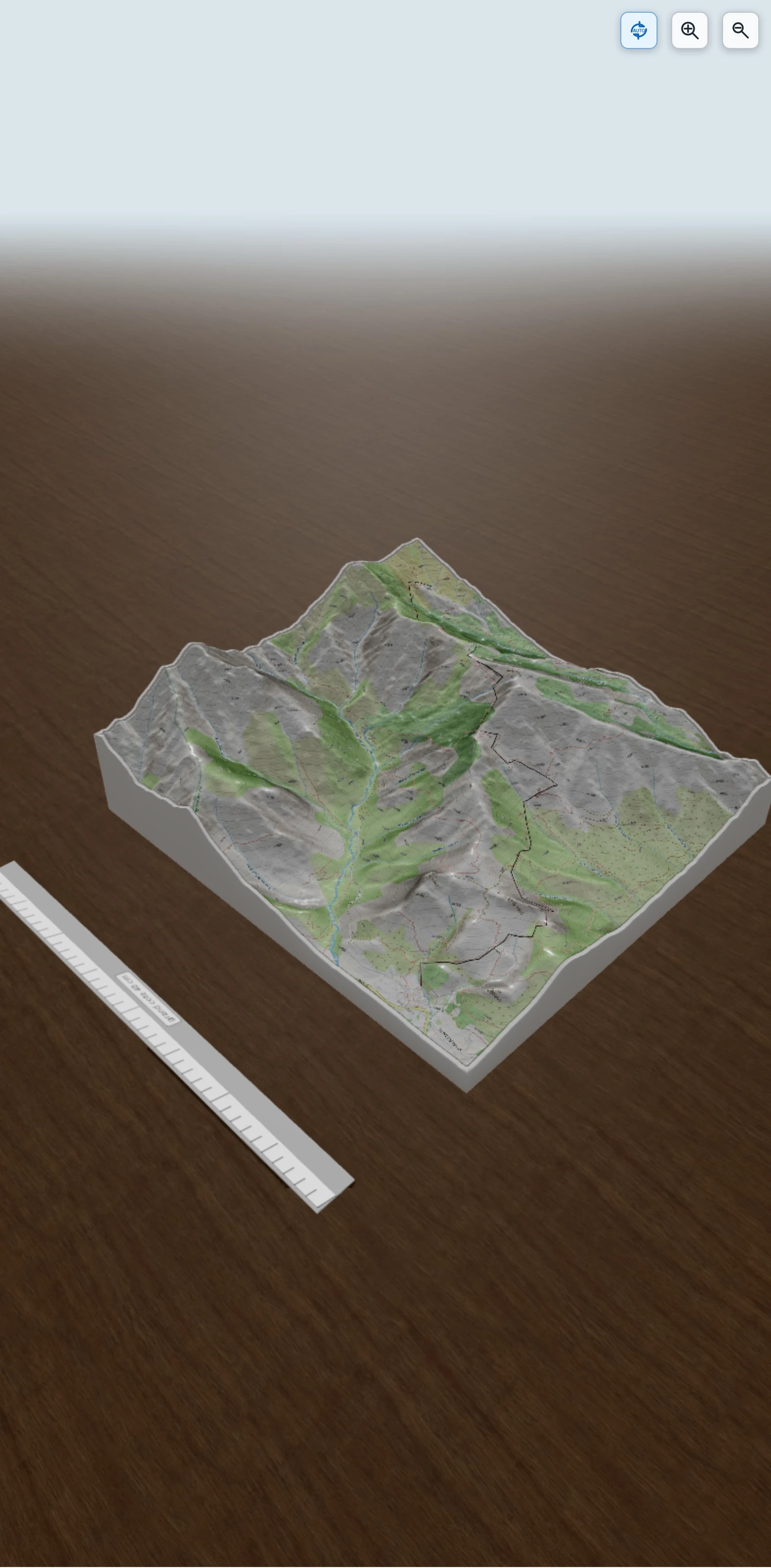 Carte en relief 3D de corse, avec relief topographique