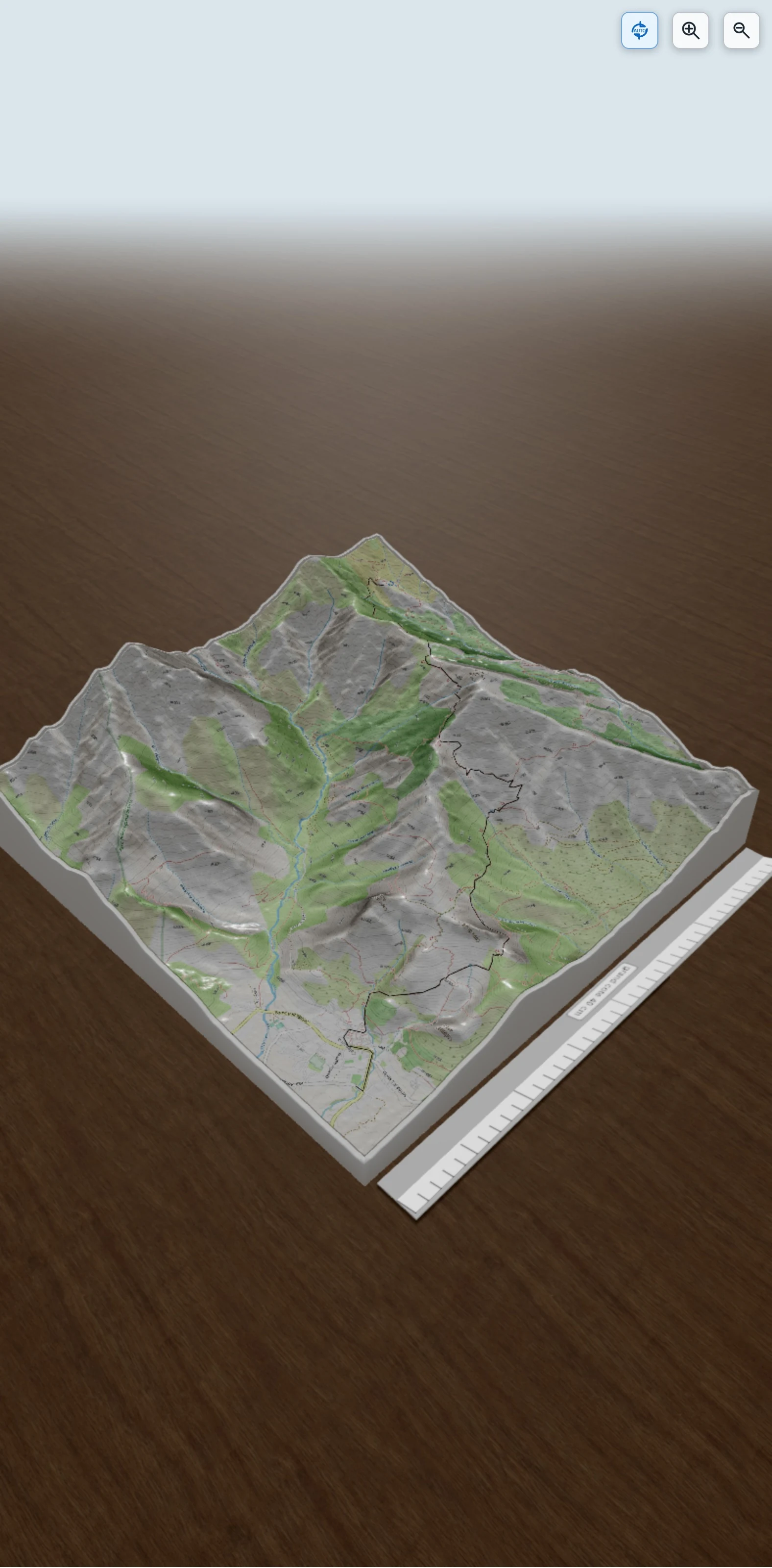 Carte en relief 3D de De Calenzana au refuge Ortu di U Piobu, avec relief topographique
