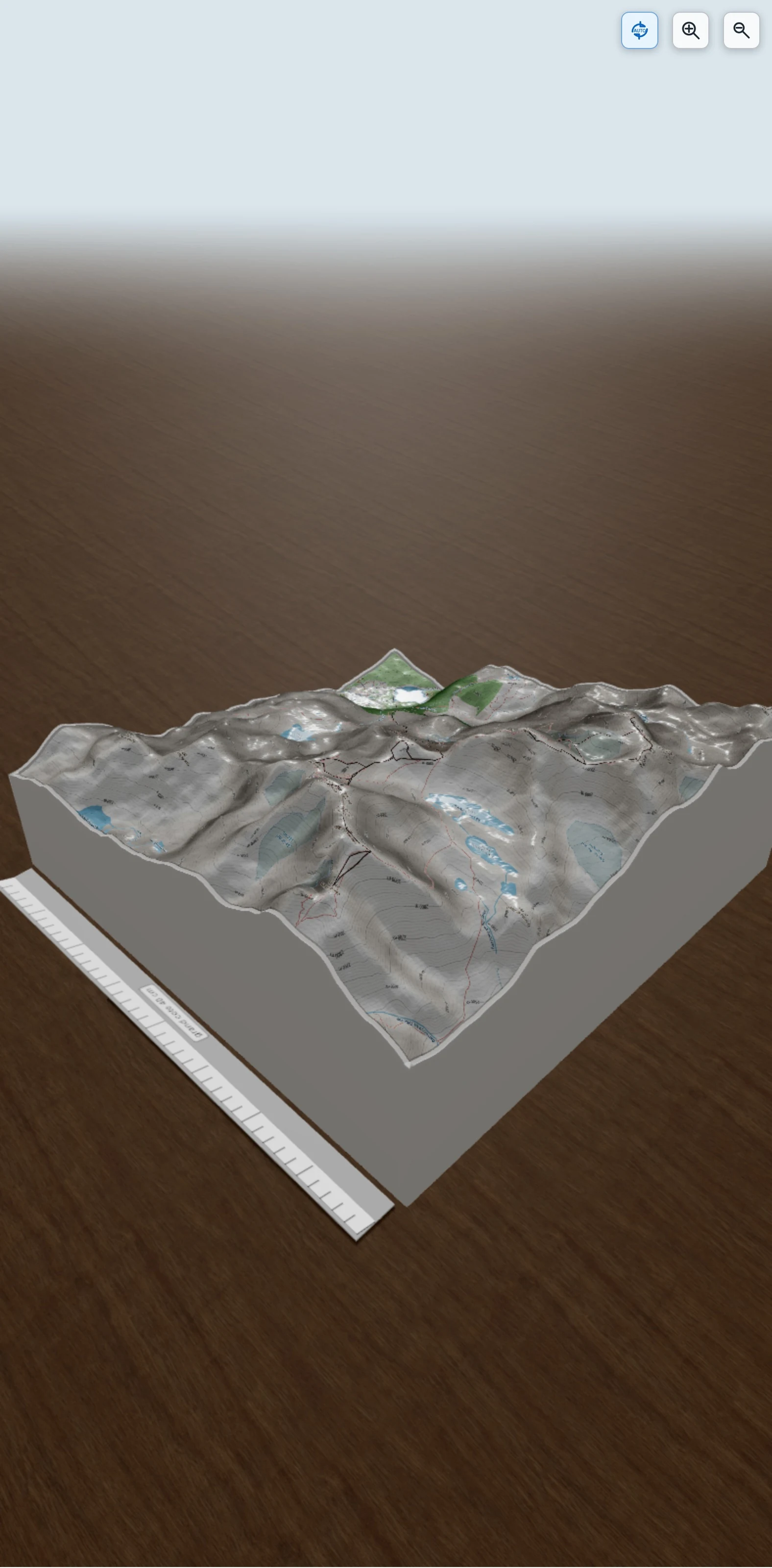 Carte en relief 3D de De l'enfer au PARADIS, avec relief topographique