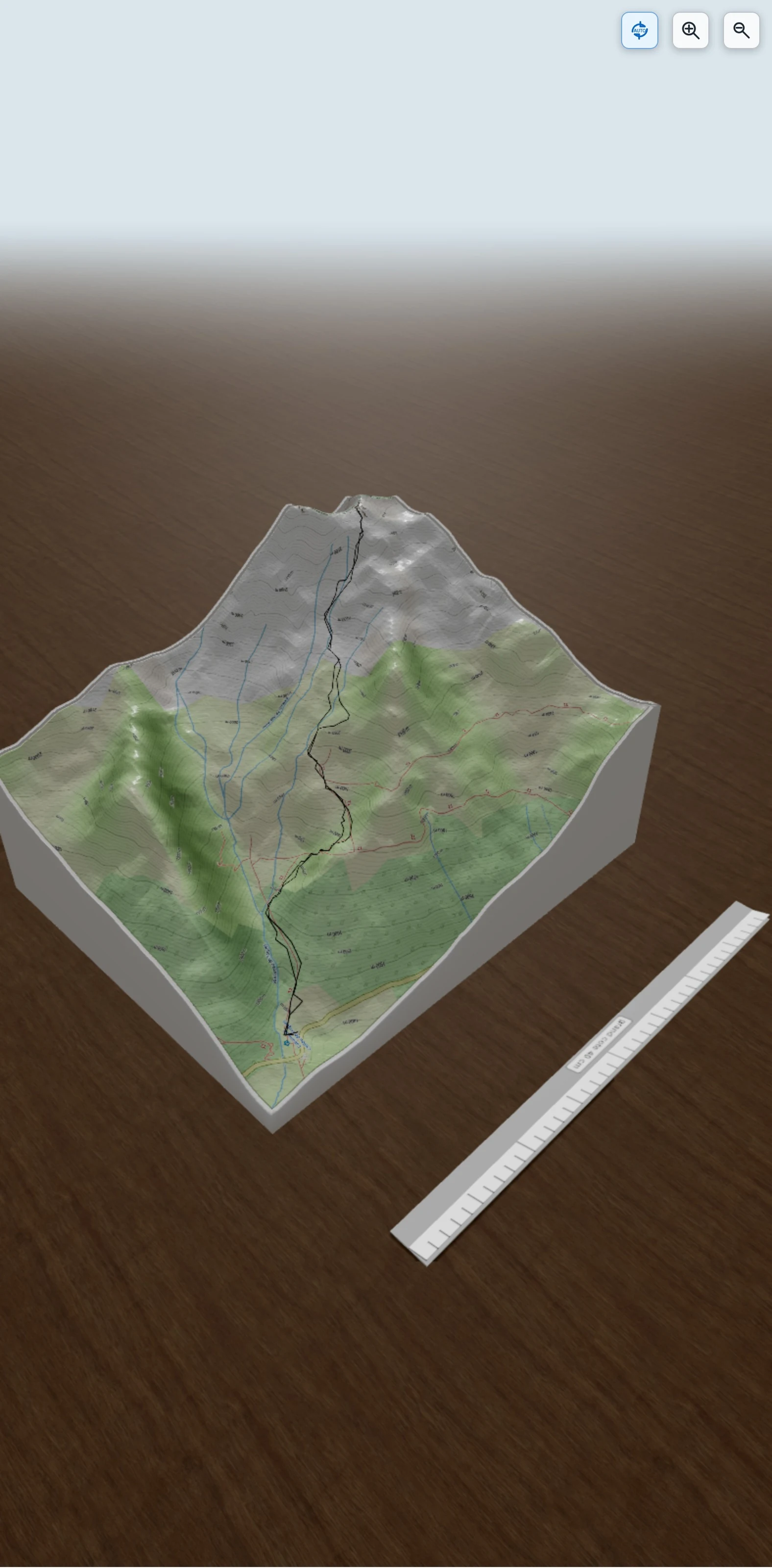 Carte en relief 3D de Dent de Soques, avec relief topographique