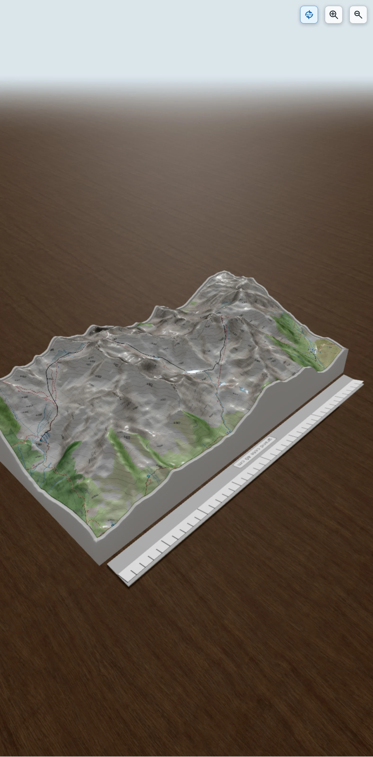 Carte en relief 3D de Du refuge de l\\\'Oule au refuge de la Combe Madame, avec relief topographique