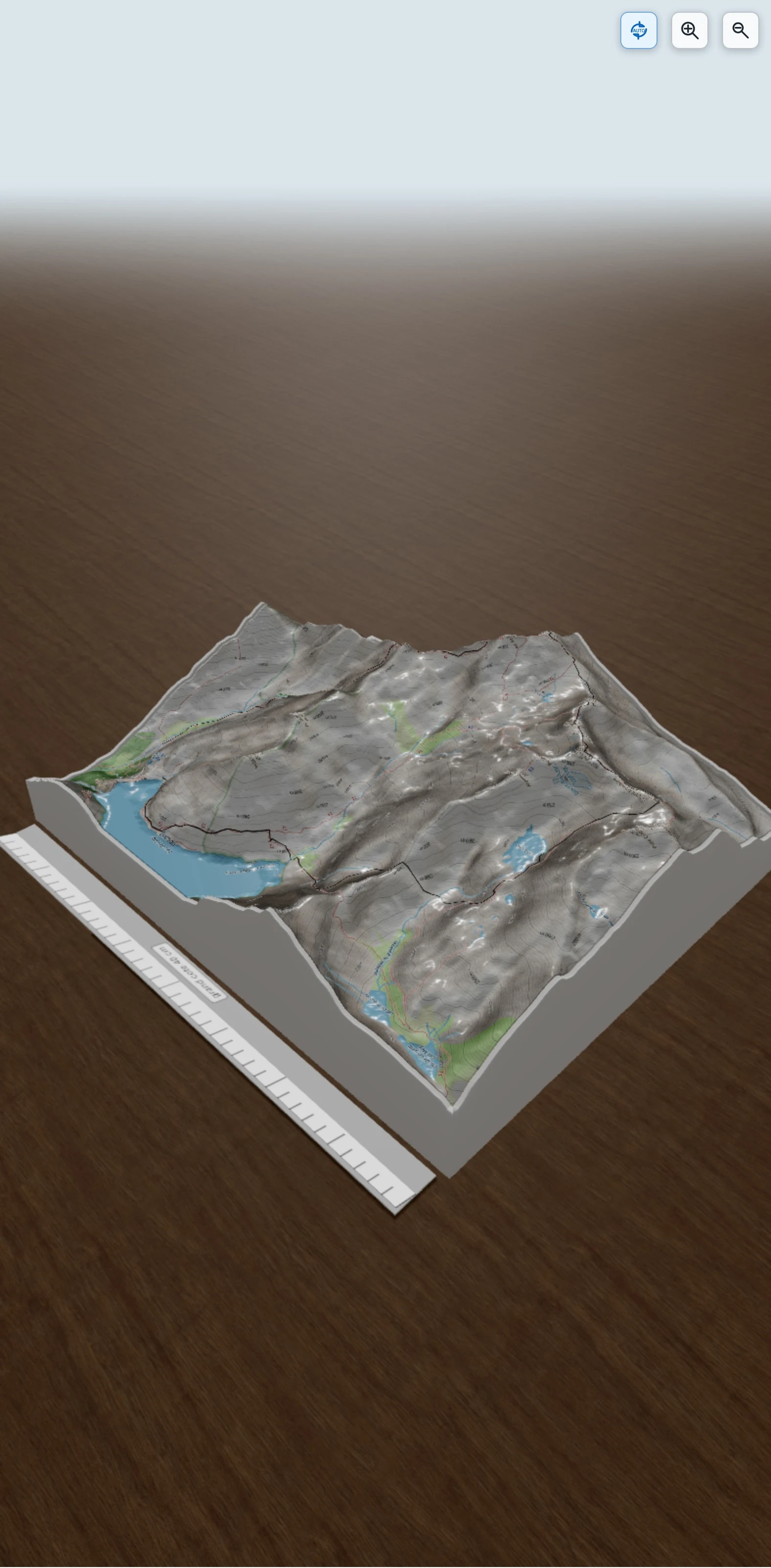 Carte en relief 3D de Enchaînement de l'Estaragne au Bugarret, avec relief topographique