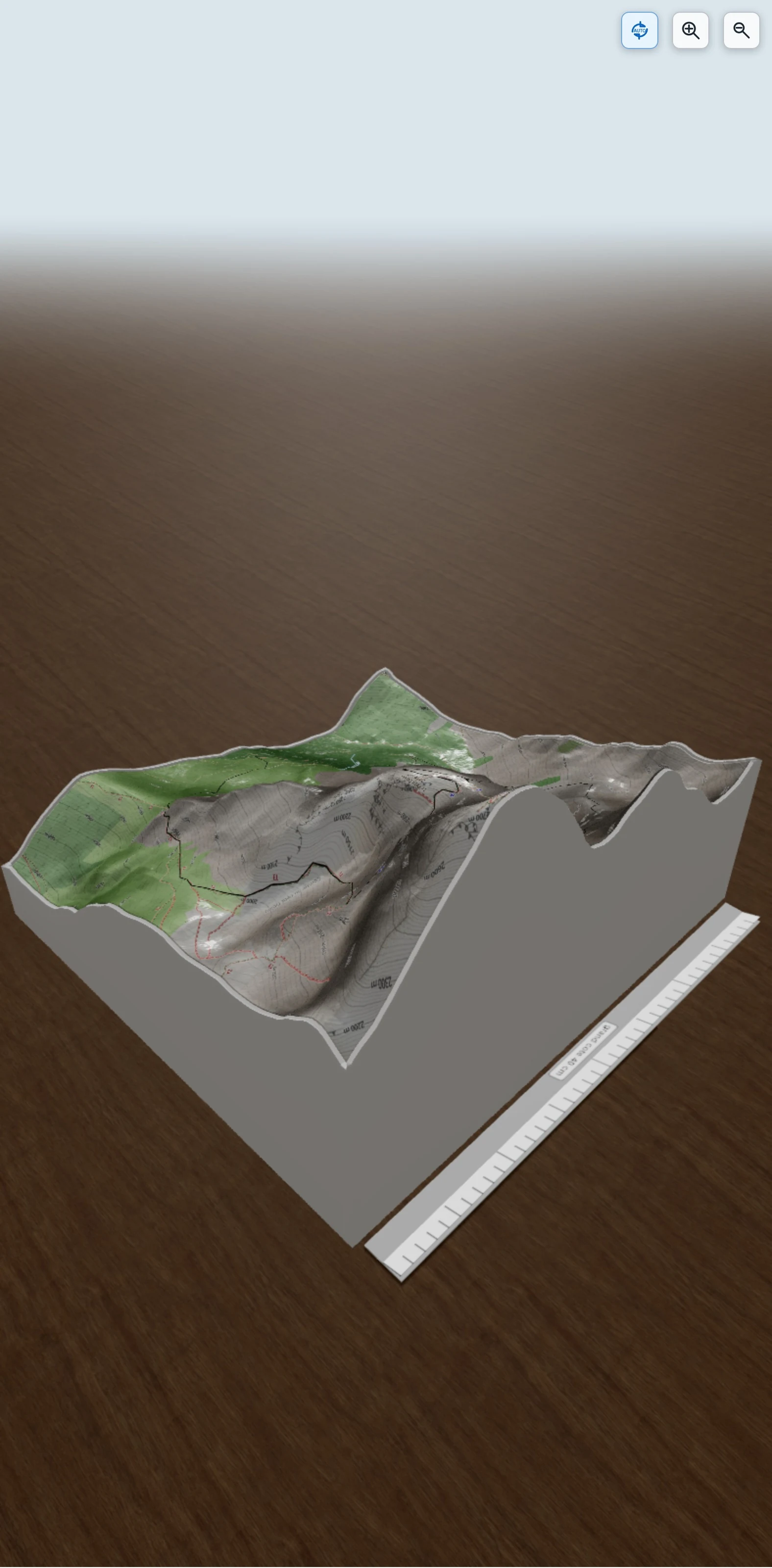 Carte en relief 3D de Escalier de la Fuvelle, avec relief topographique