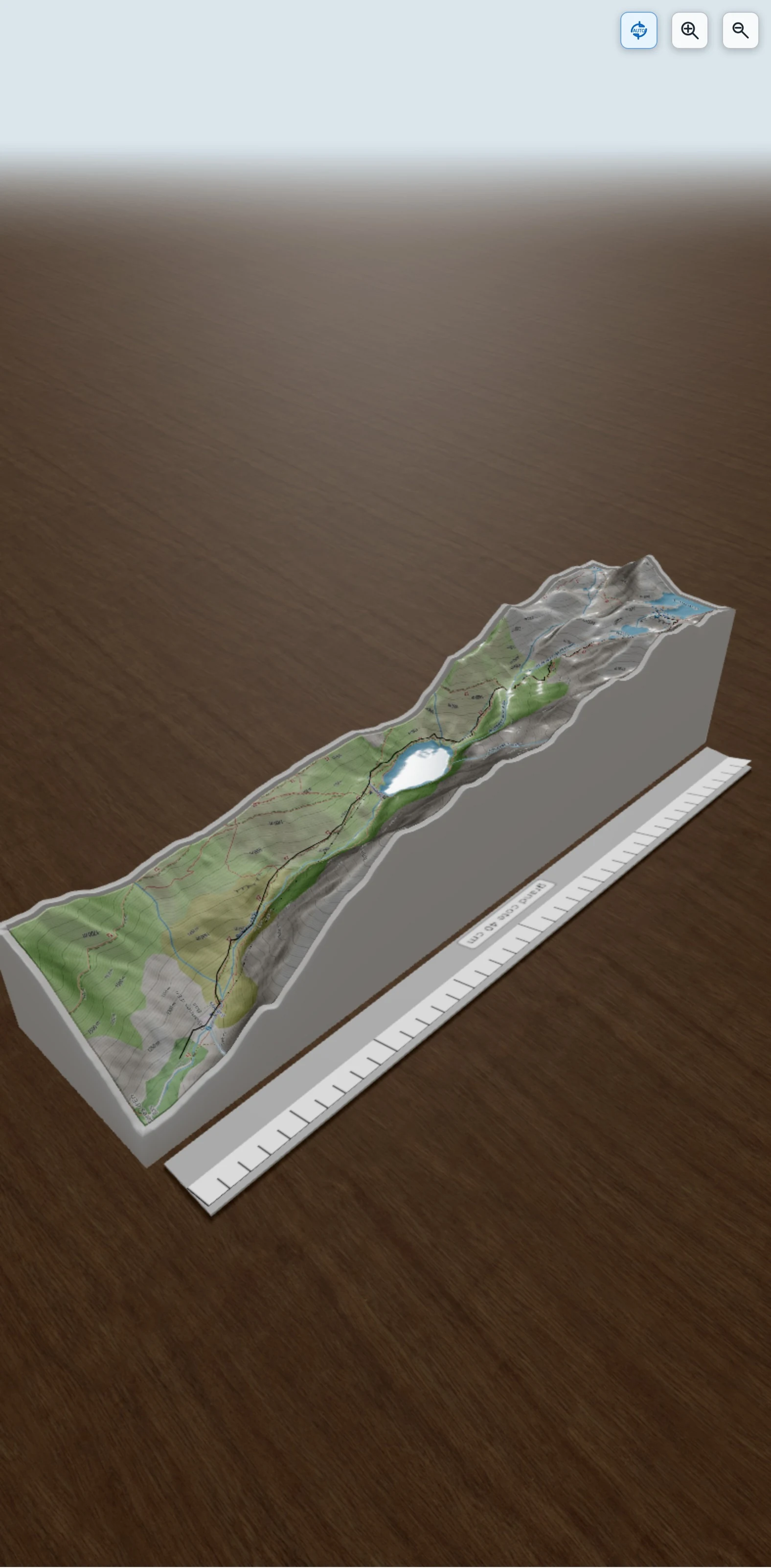 Carte en relief 3D de Étang Fourcat, avec relief topographique