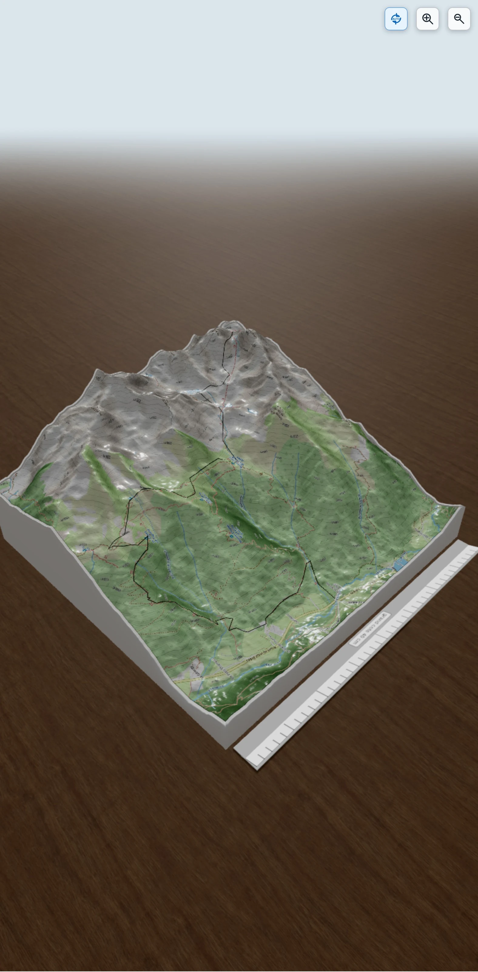 Carte en relief 3D de etape 1 le grand thiervoz col de l\'arguille, avec relief topographique
