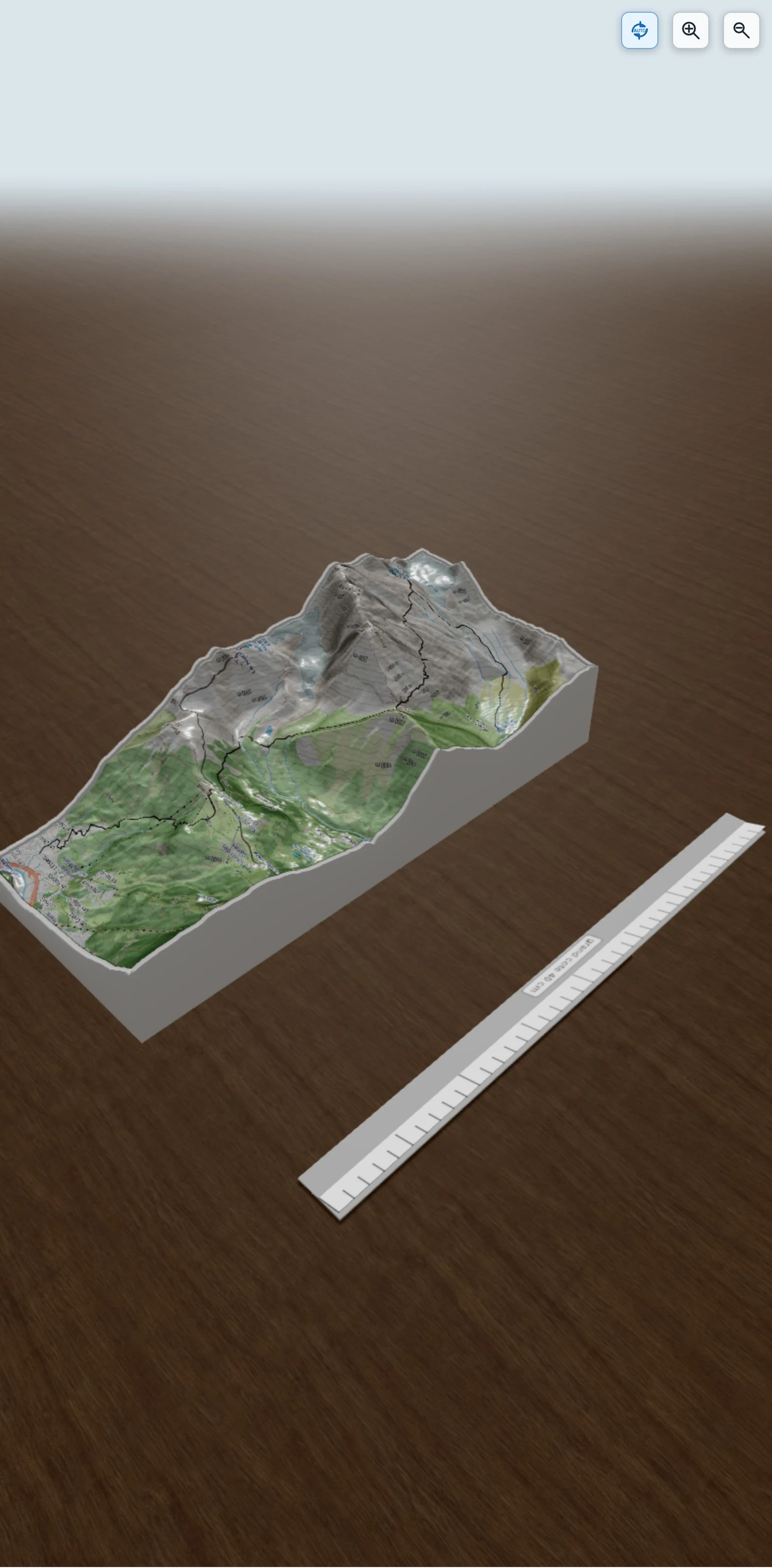 Carte en relief 3D de etape 10 : les houches refuge du miage, avec relief topographique
