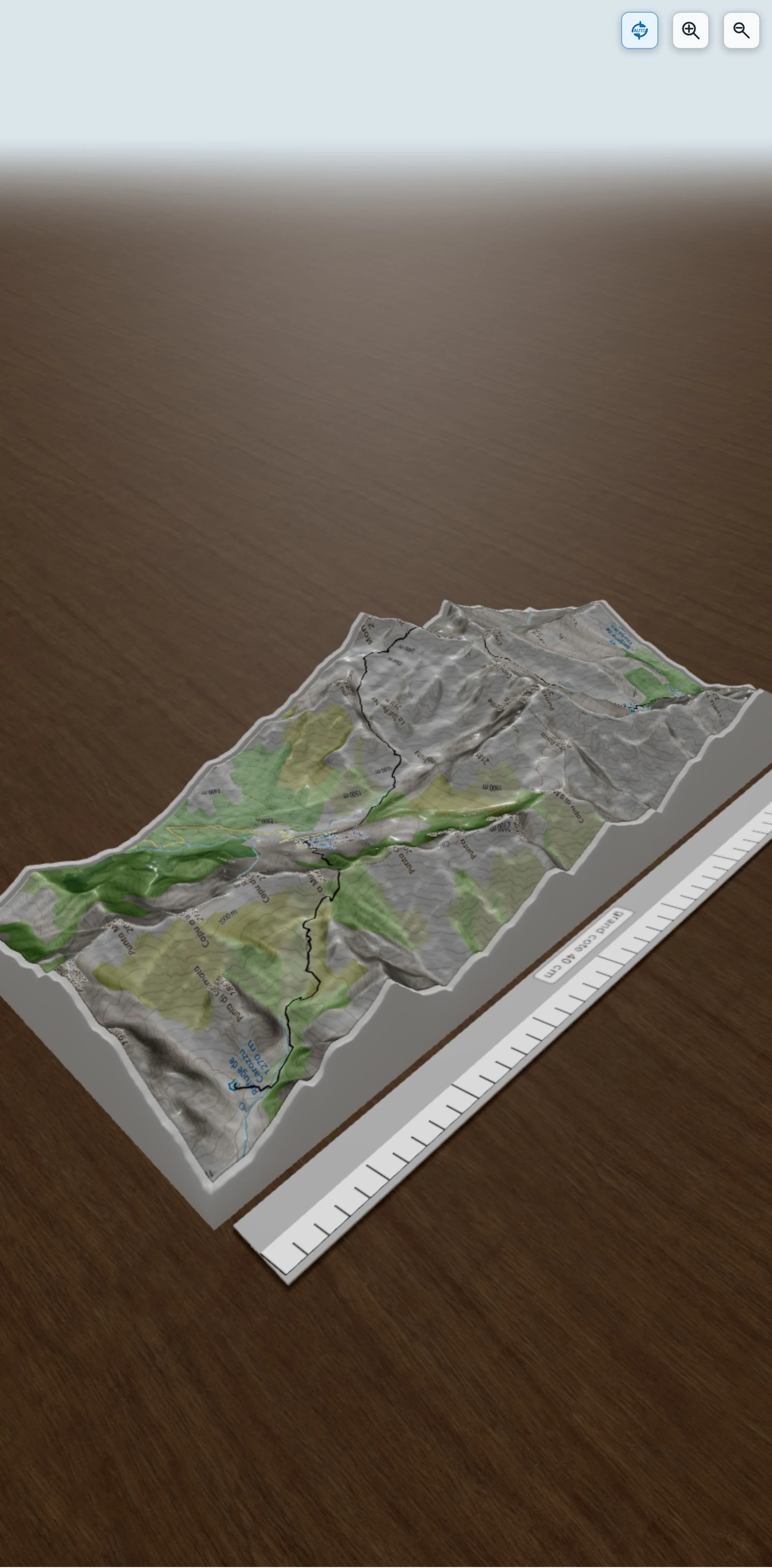 Carte en relief 3D de Étape 2 : Carrozzu → Bergeries de Ballone, avec relief topographique