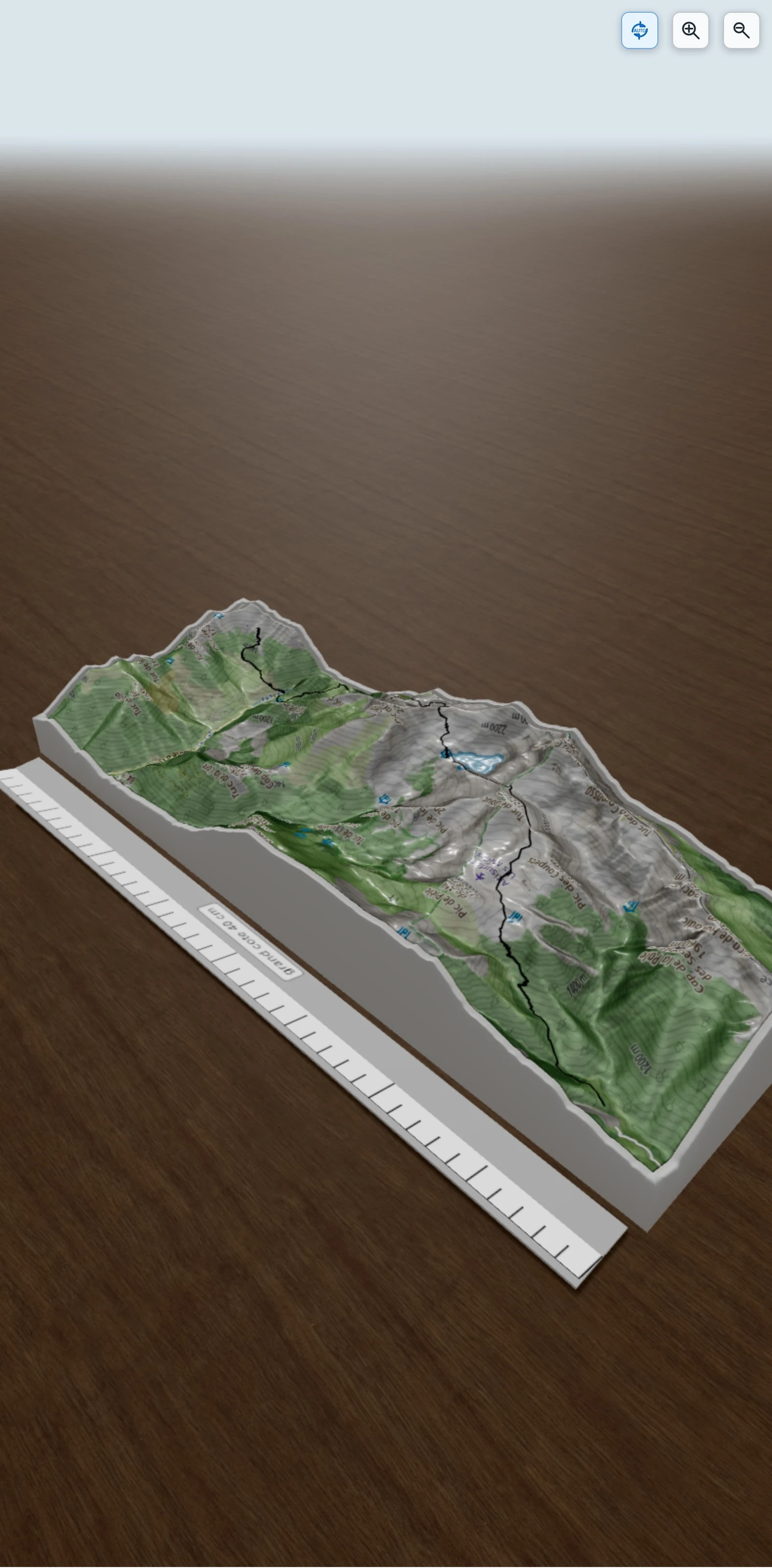 Carte en relief 3D de Etape 29 : 12 Septembre, avec relief topographique