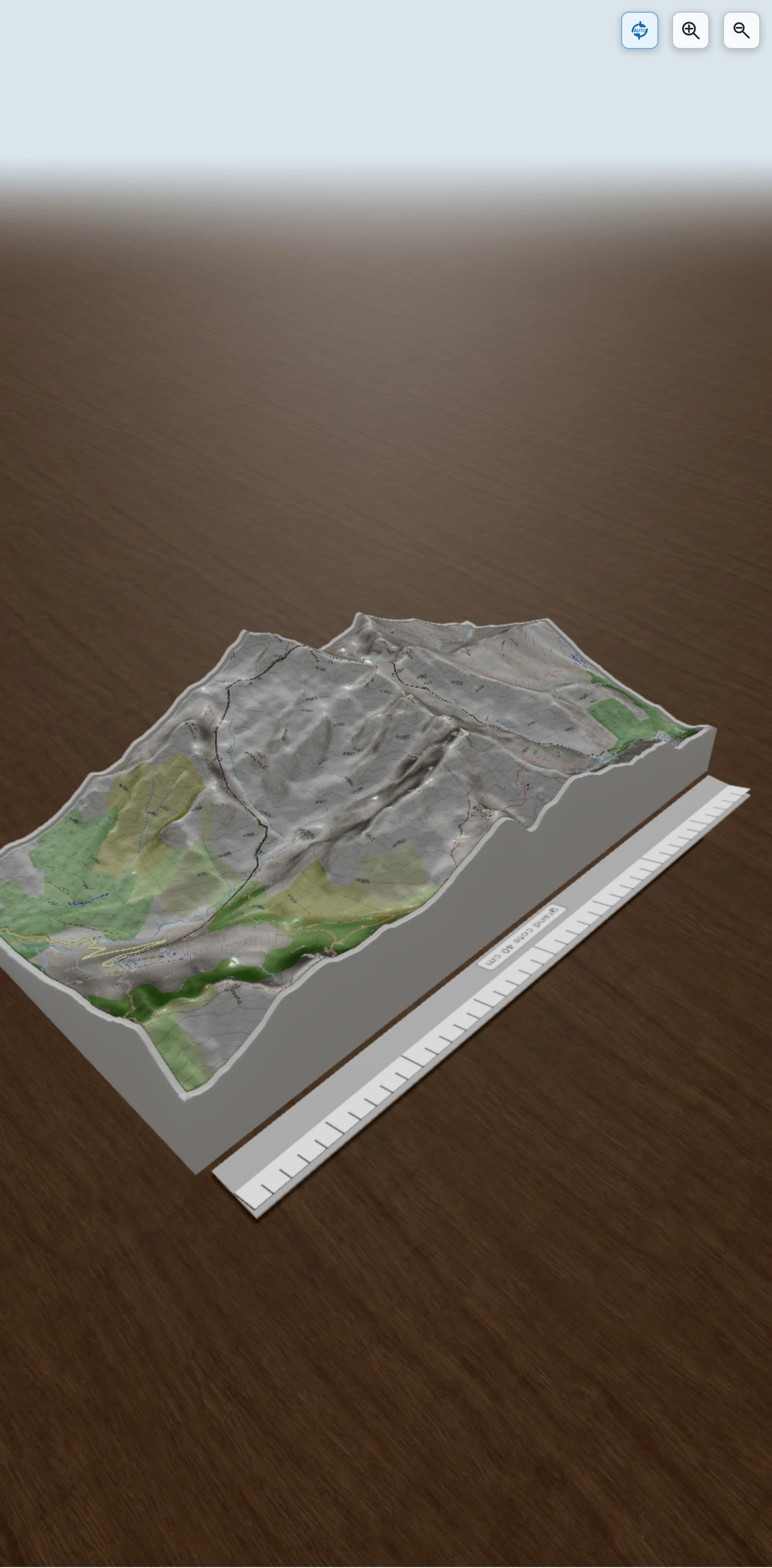 Carte en relief 3D de Étape 4 - Eric, avec relief topographique