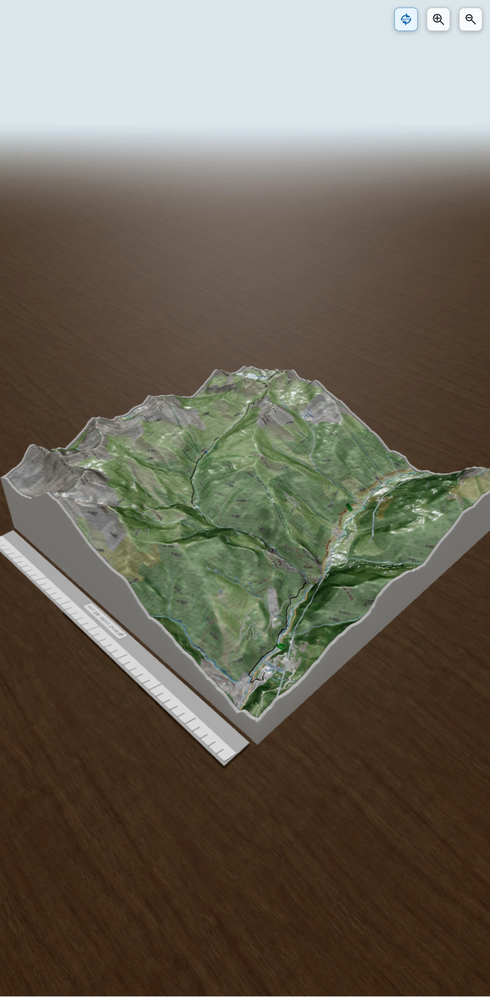 Carte en relief 3D de etsaut - refuge d'Ayous, avec relief topographique