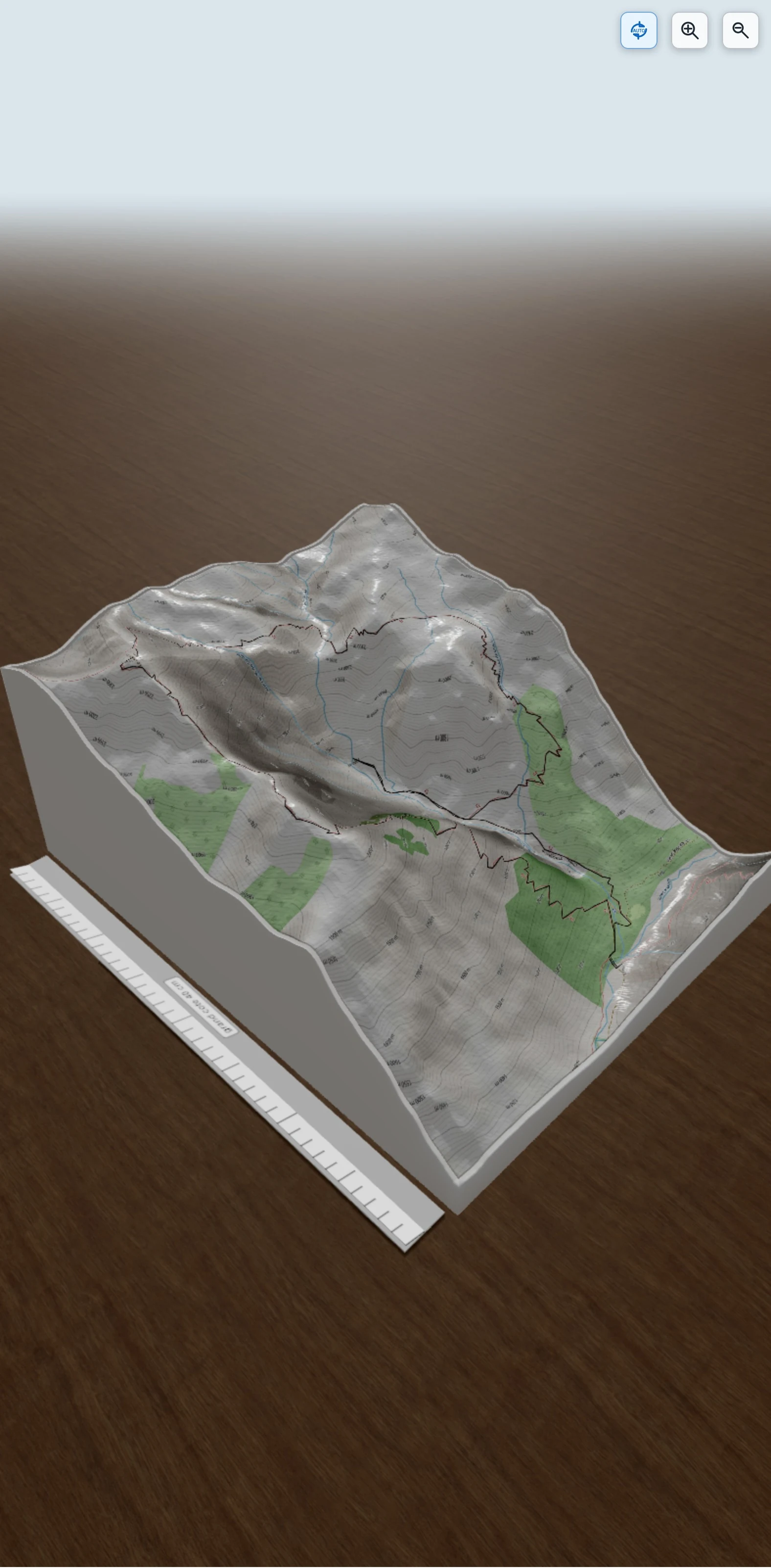 Carte en relief 3D de Forêt valgaudemar 1 jours, avec relief topographique