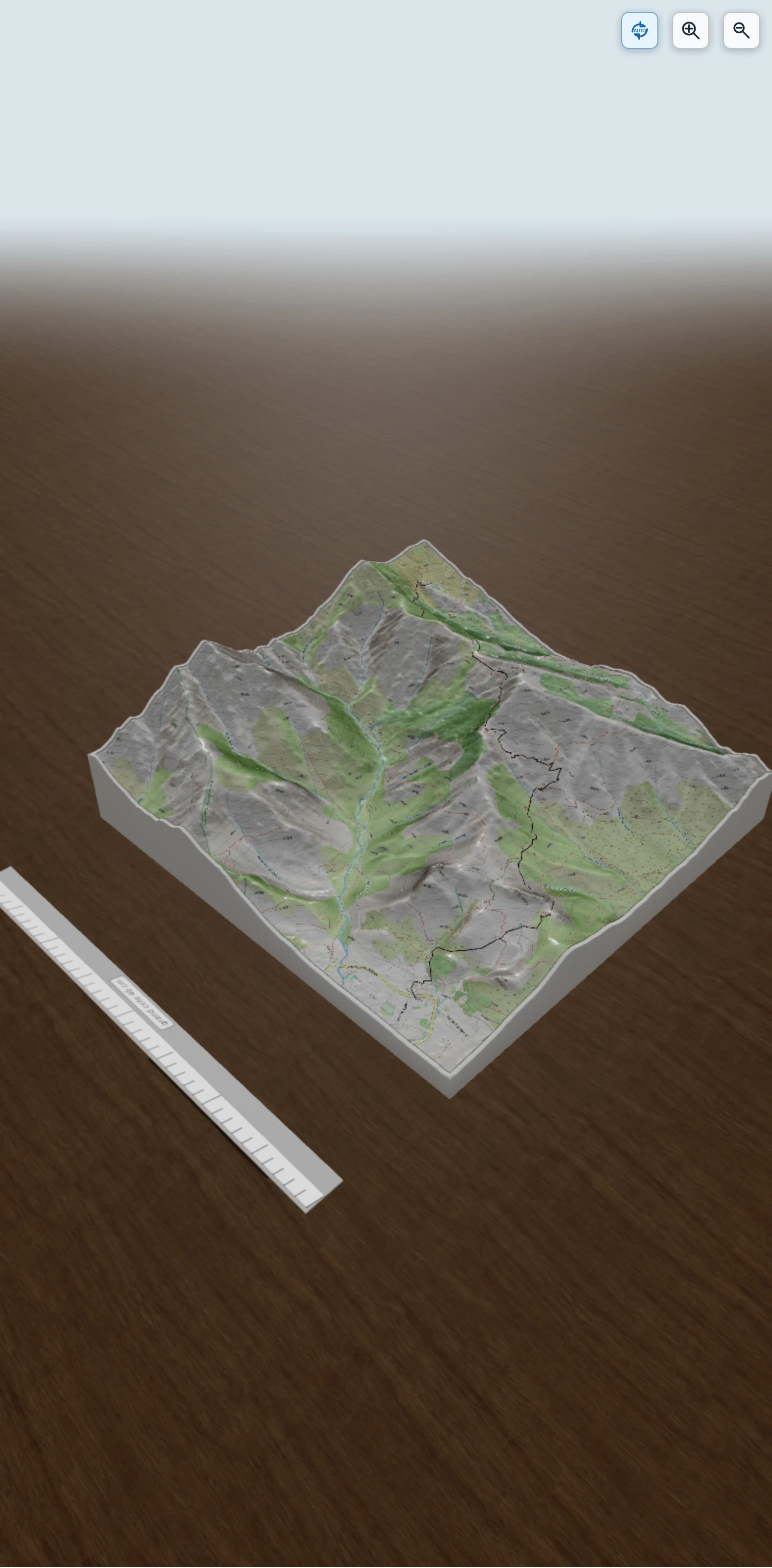 Carte en relief 3D de GR20 1ère étape Calenzana refuge l\'Ortu di u Piobu, avec relief topographique
