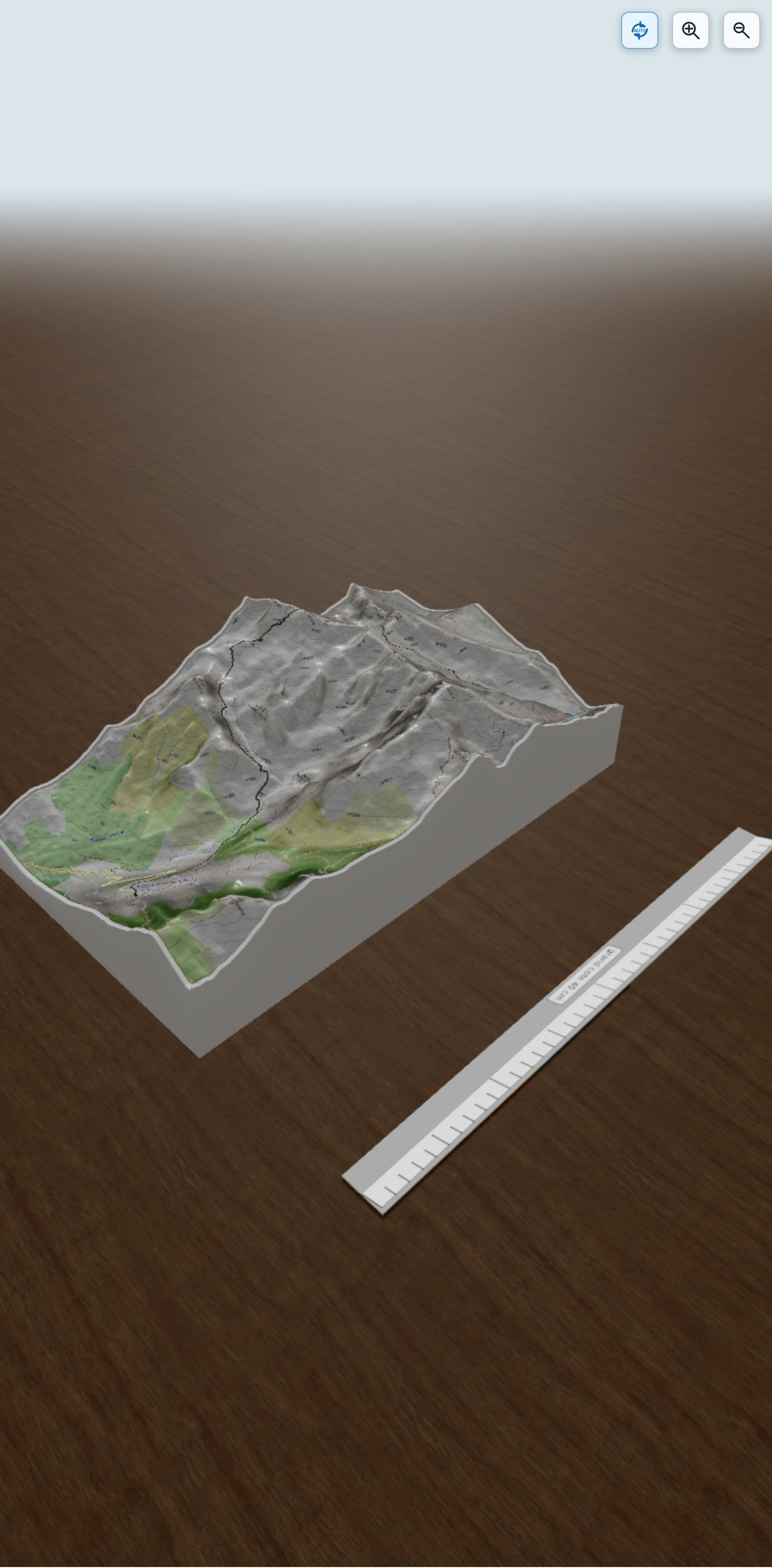 Carte en relief 3D de GR20 20150626 Etape 4 Ascu Stagnu - Tighettu, avec relief topographique