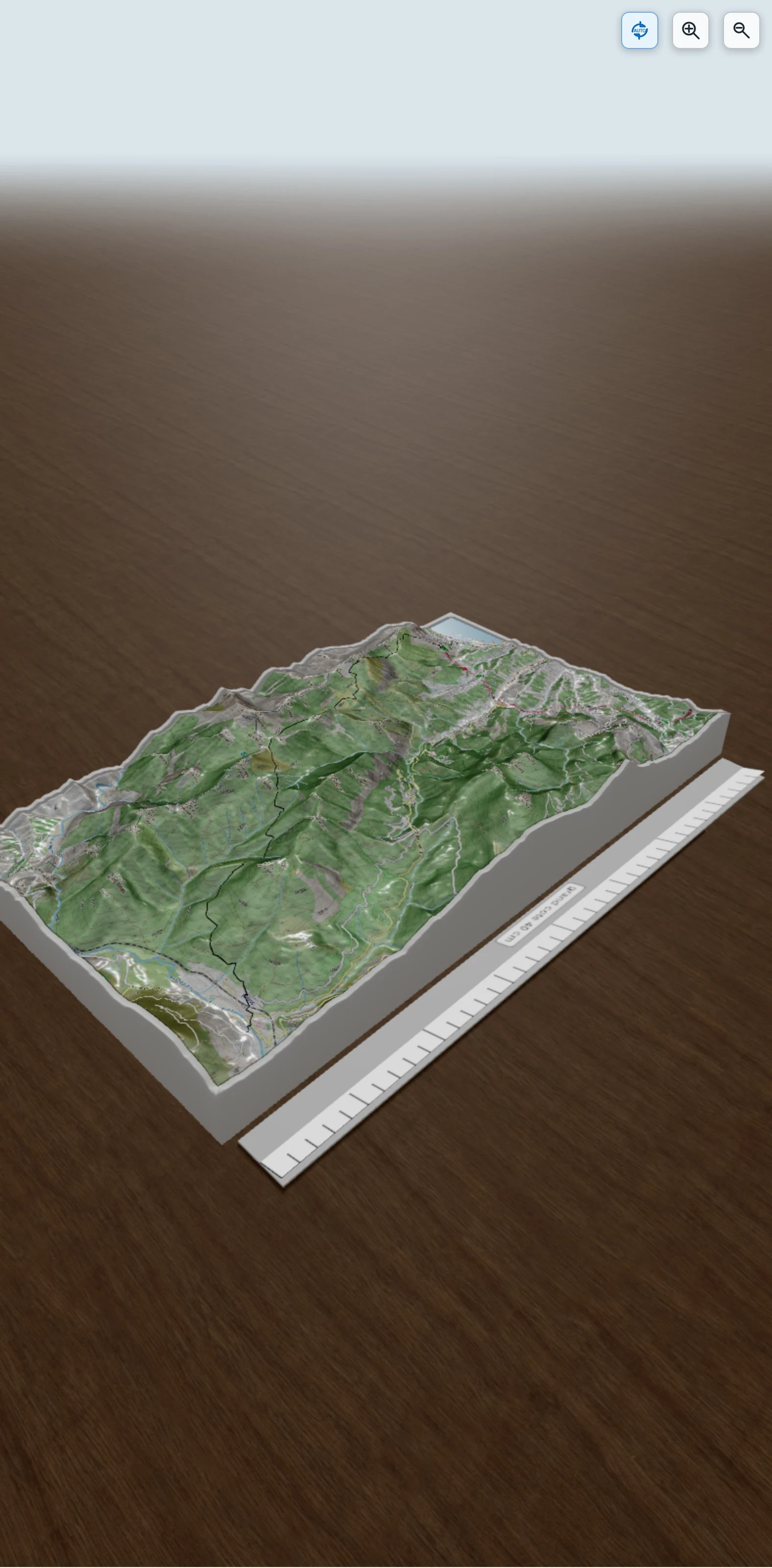 Carte en relief 3D de GR®5 Alpes - De Menton à Sospel (C7), avec relief topographique