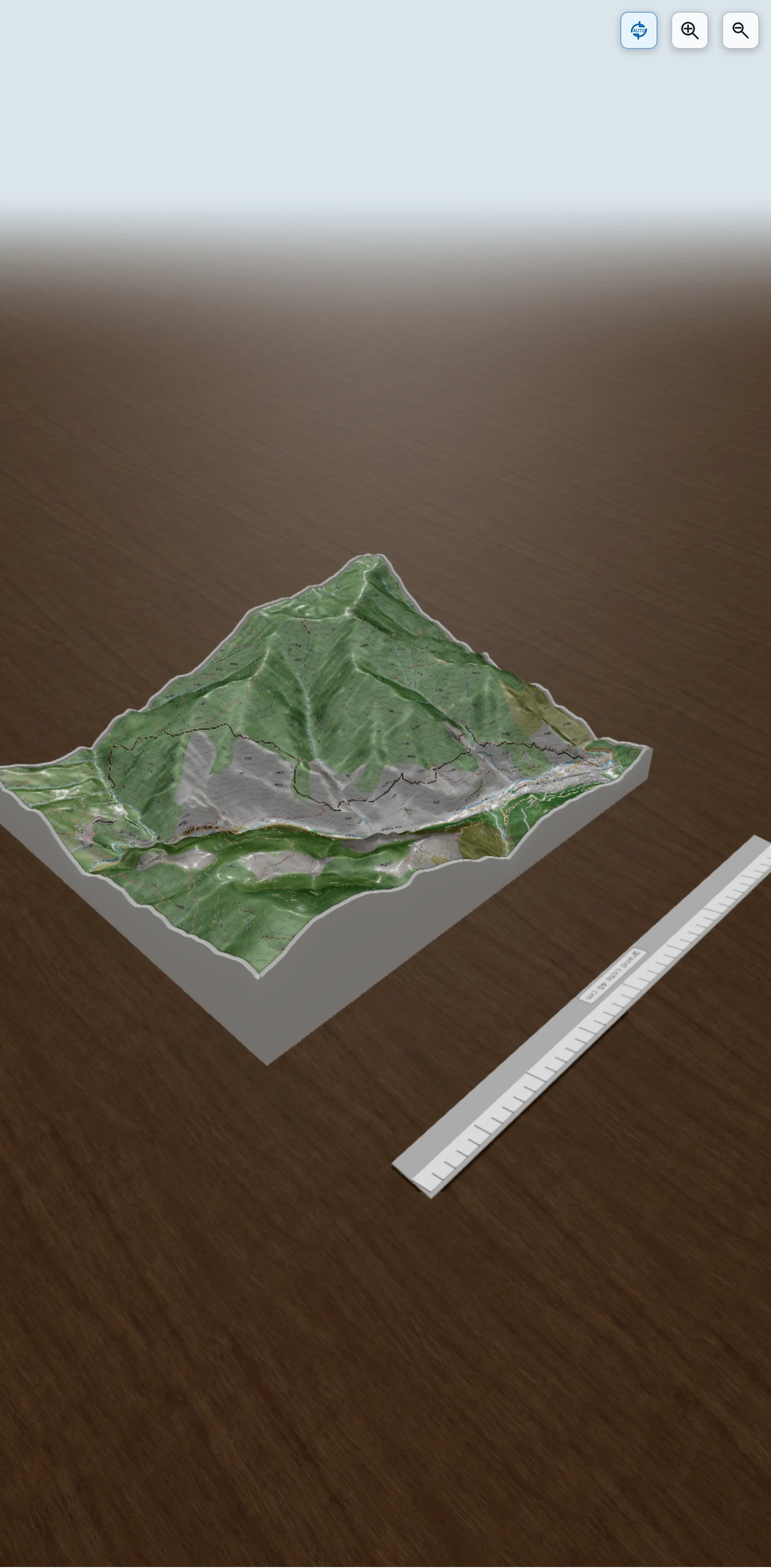 Carte en relief 3D de GR52A Saorge - Breil sur Roya 5h, avec relief topographique