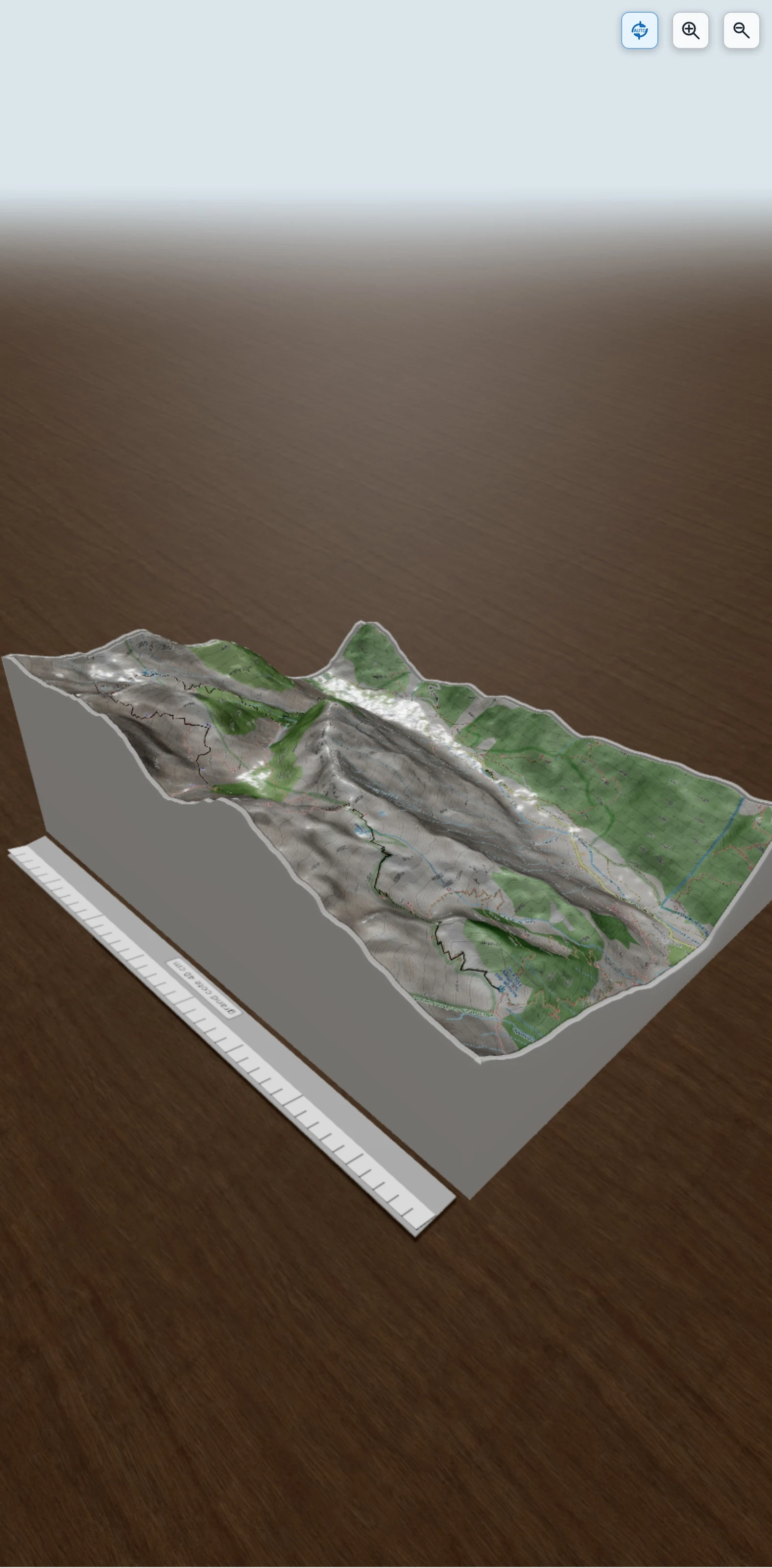 Carte en relief 3D de GR54 La Chapelle en Valgaudemar / Refuge des Souffles, avec relief topographique