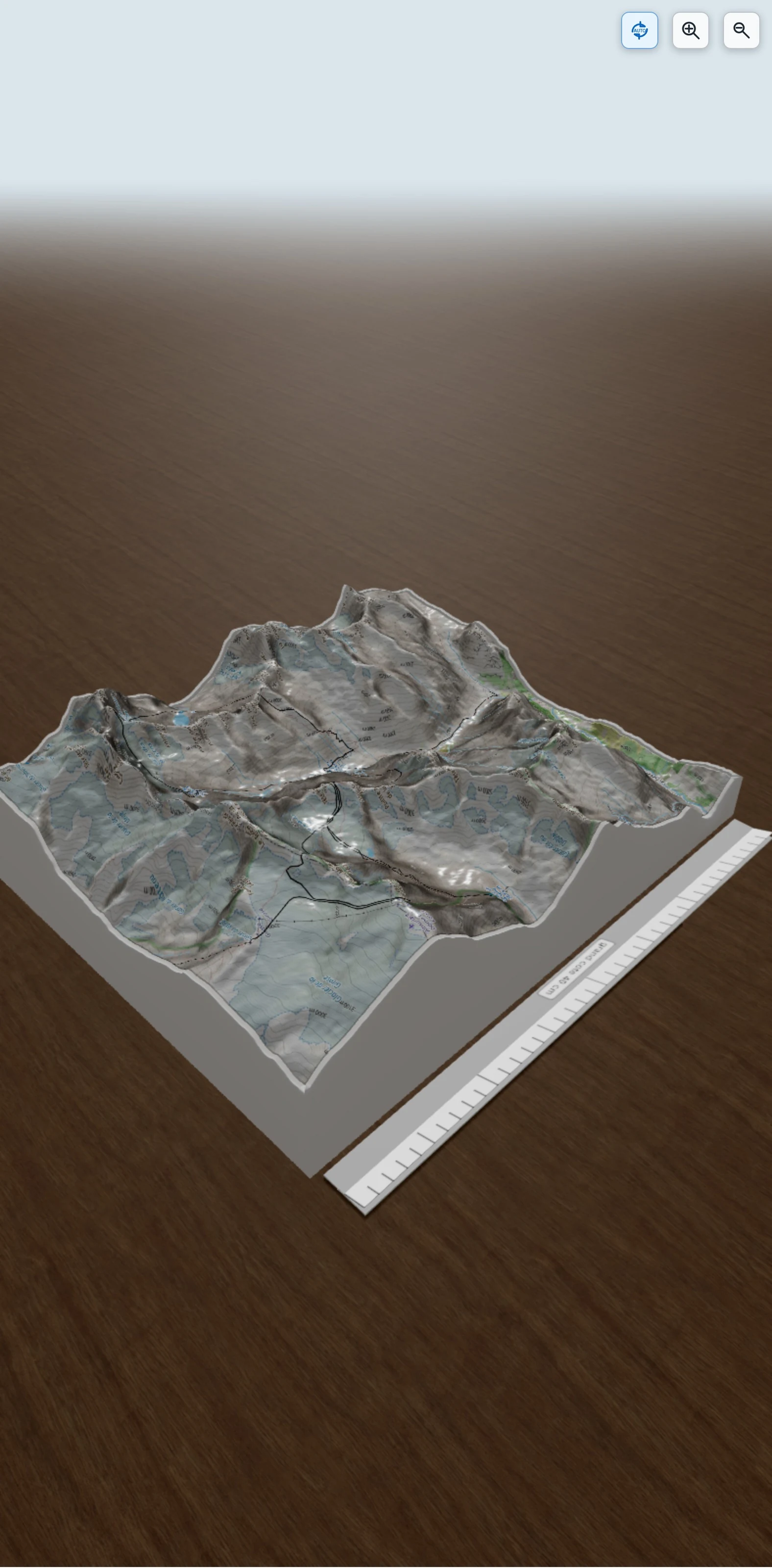 Carte en relief 3D de Grave_Etancons, avec relief topographique