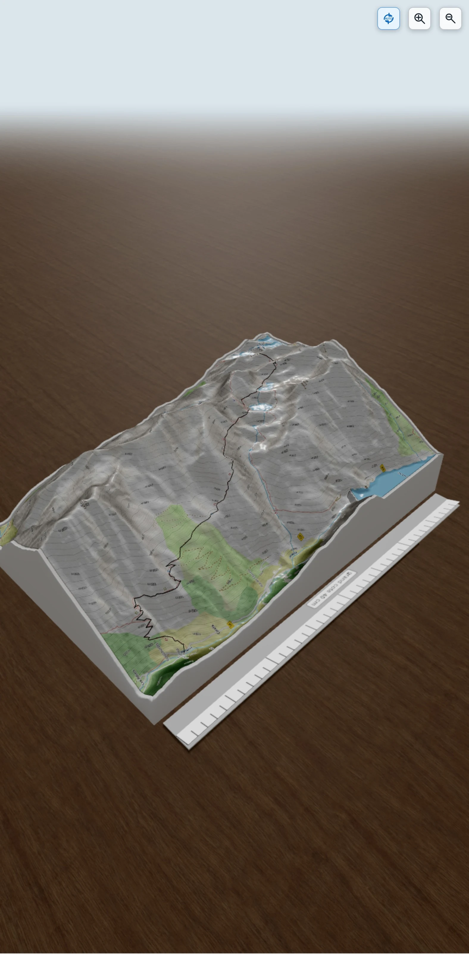 Carte en relief 3D de HRP-1-29 HRP Étape 29, avec relief topographique