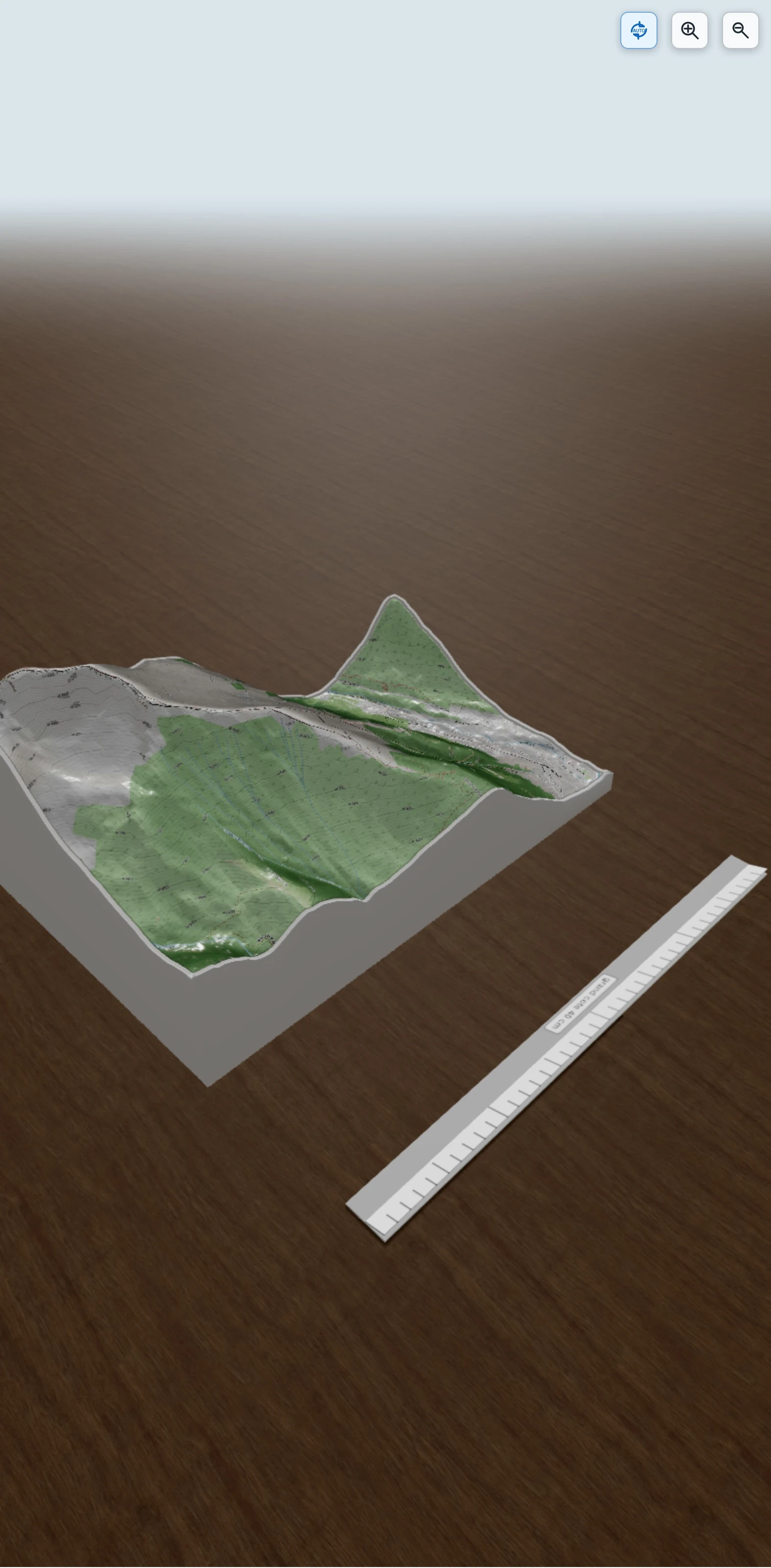 Carte en relief 3D de J4 Montriond Morzine pointe des Nantaux par KMV, avec relief topographique