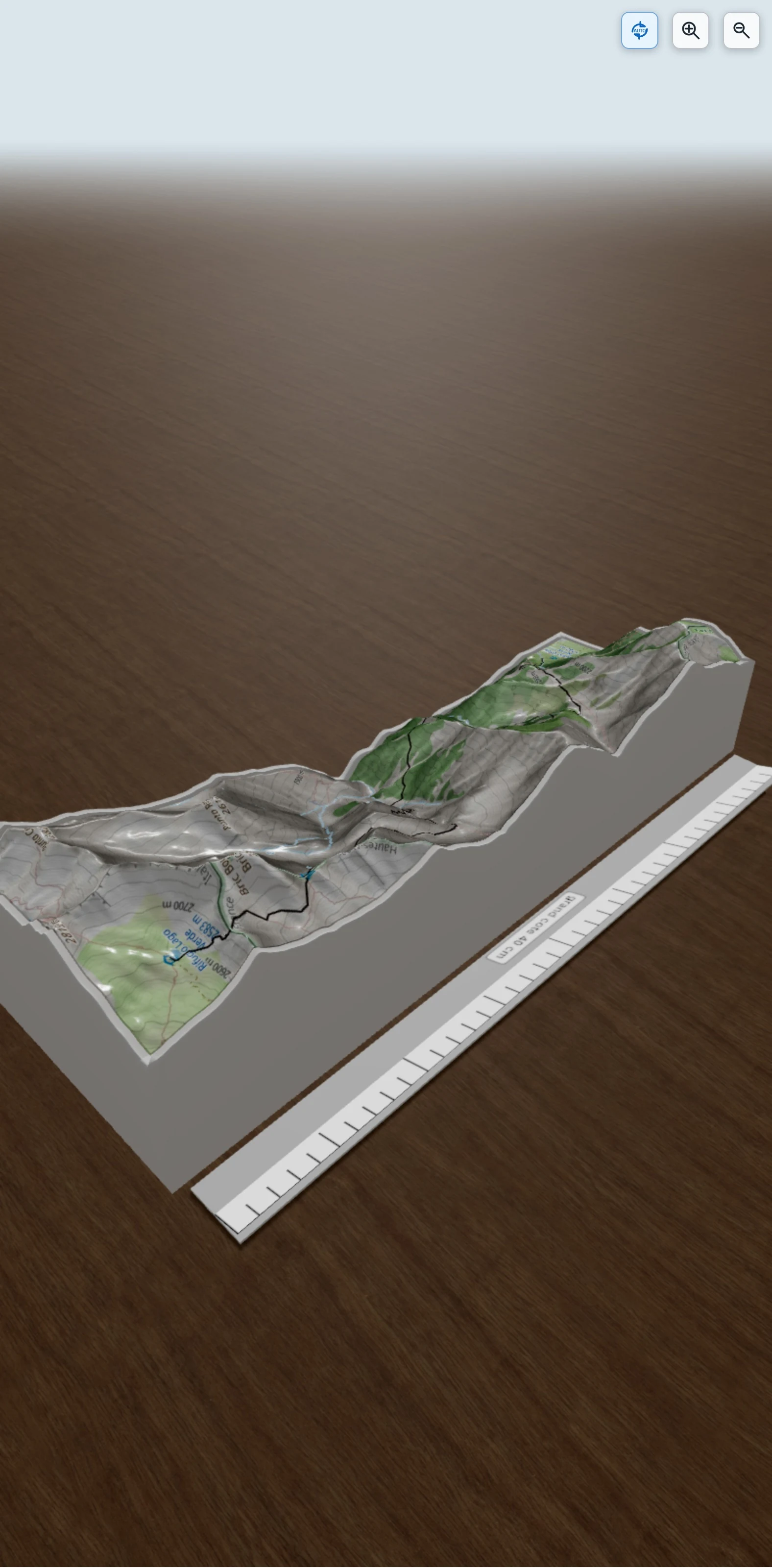 Carte en relief 3D de J4 Rif Jervis-Rif LagoVerde, avec relief topographique