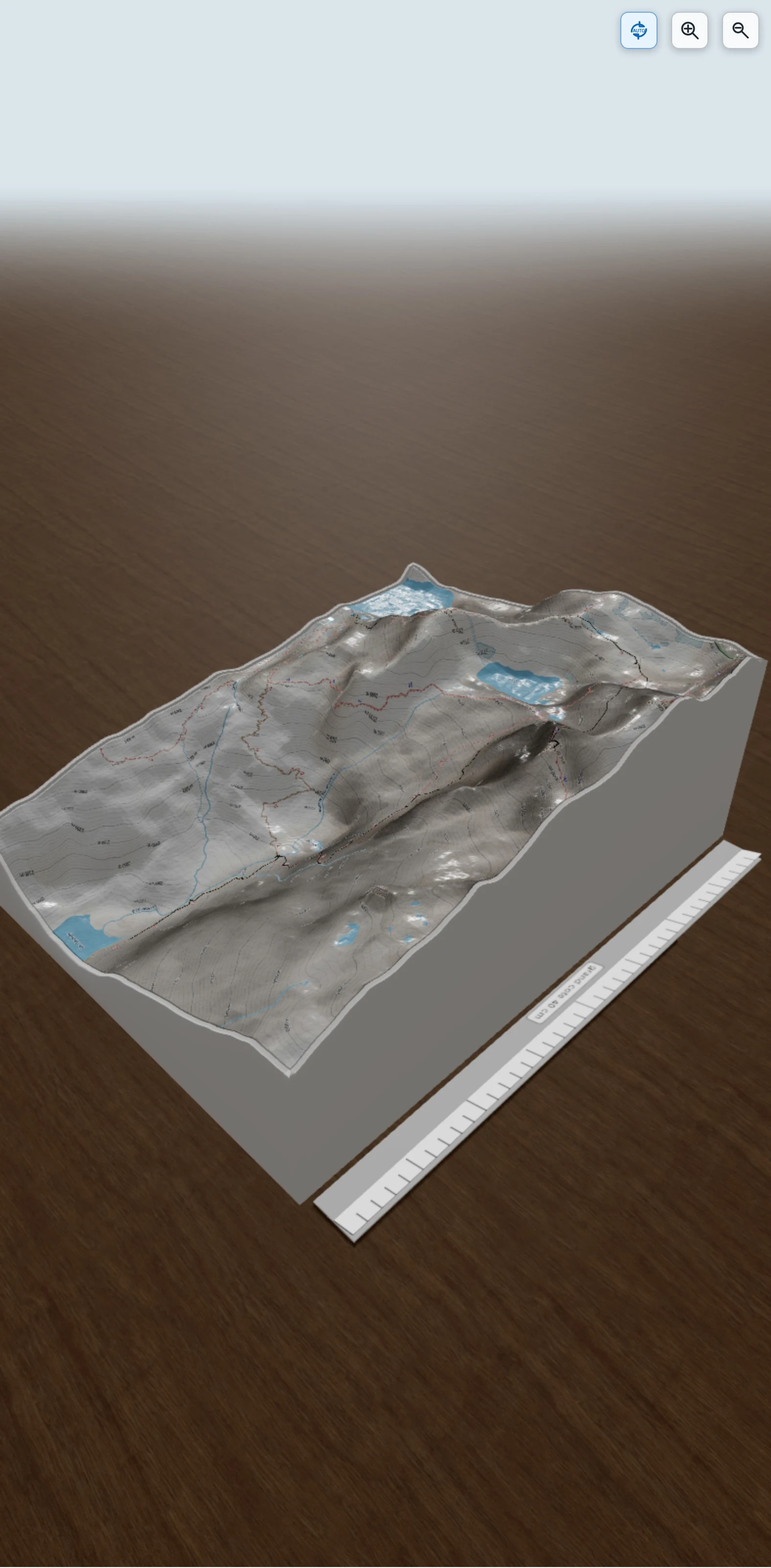Carte en relief 3D de Jour 2 lac Saussat pic des Spijeoles refuge du Portillon, avec relief topographique
