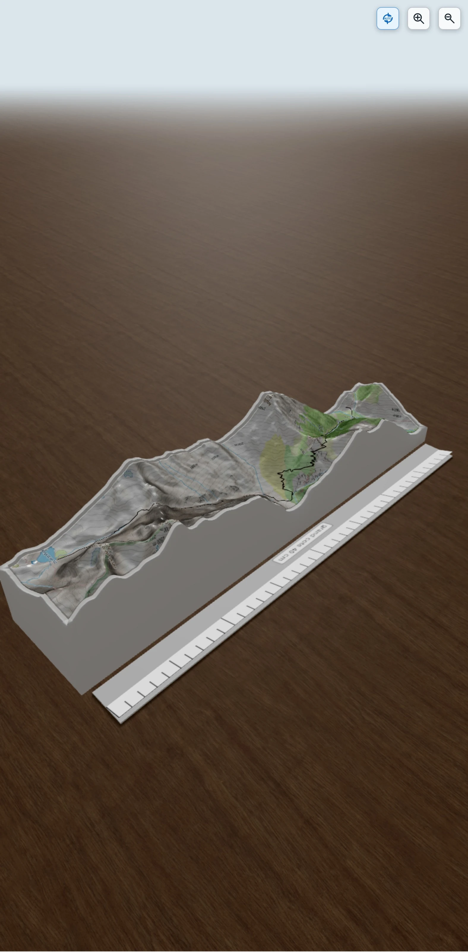 Carte en relief 3D de Jour 5 Tour des Ecrins, avec relief topographique
