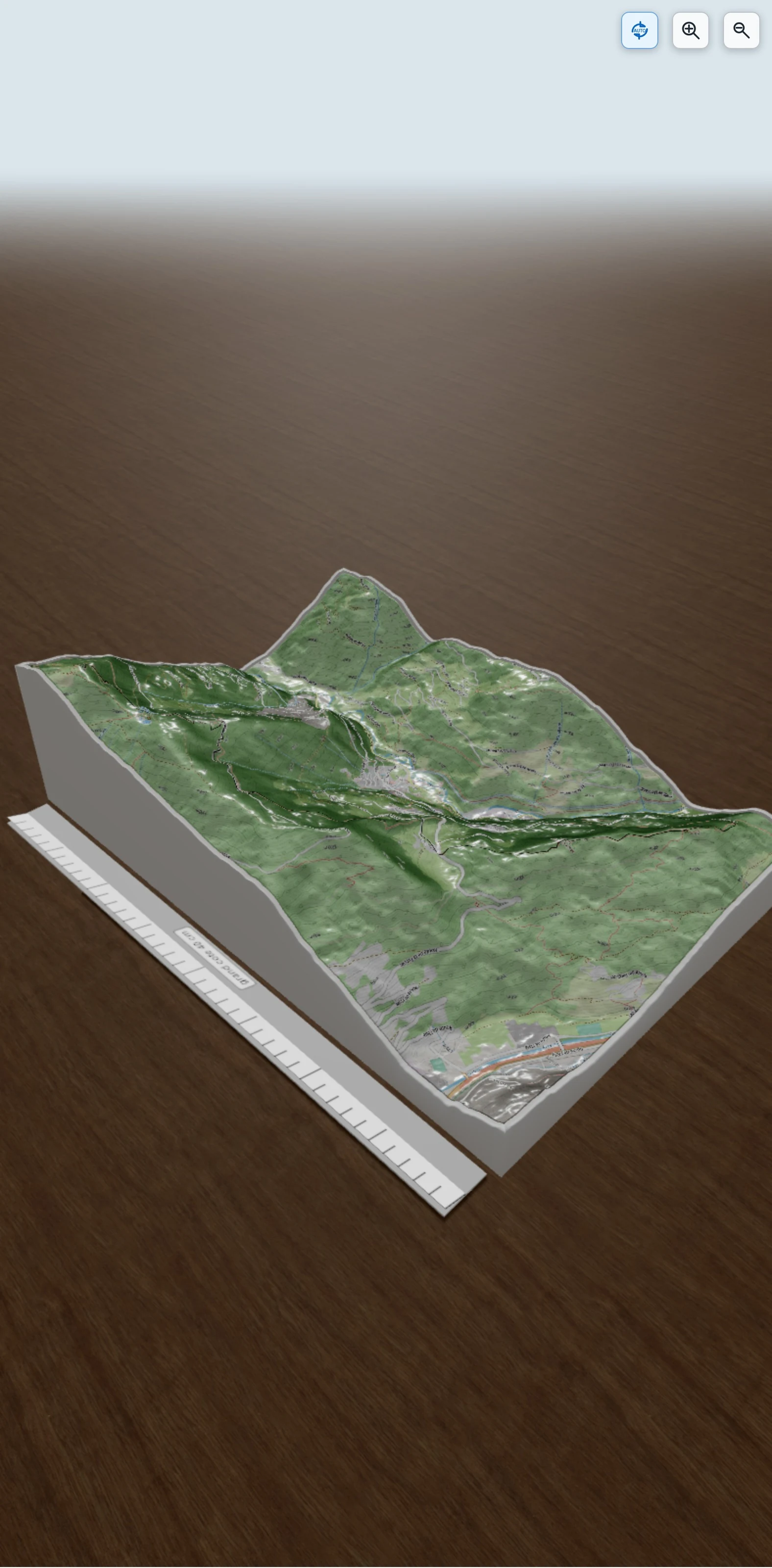 Carte en relief 3D de La Croix de Coste, avec relief topographique