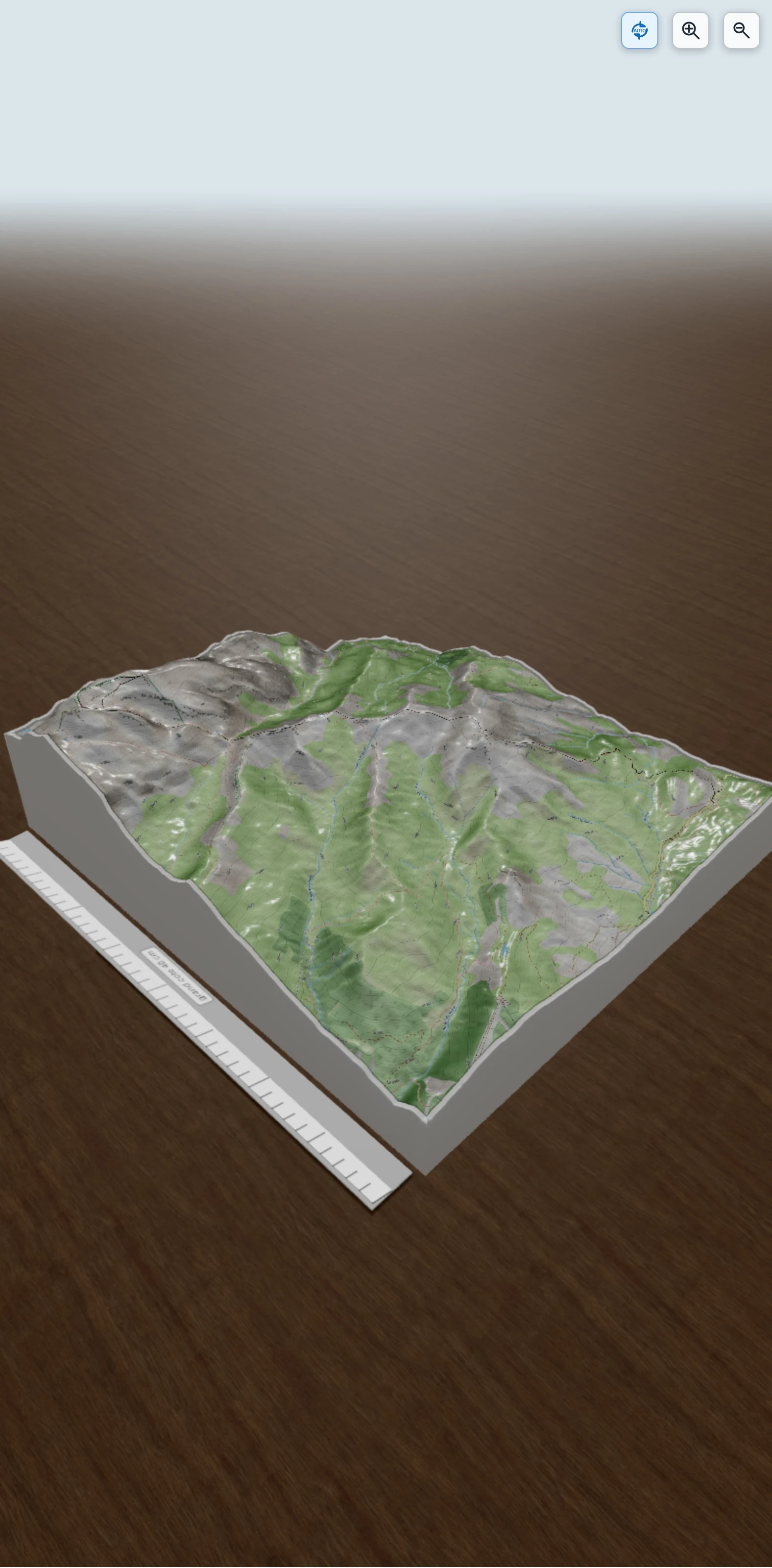 Carte en relief 3D de La Mortice depuis le col de Vars, avec relief topographique