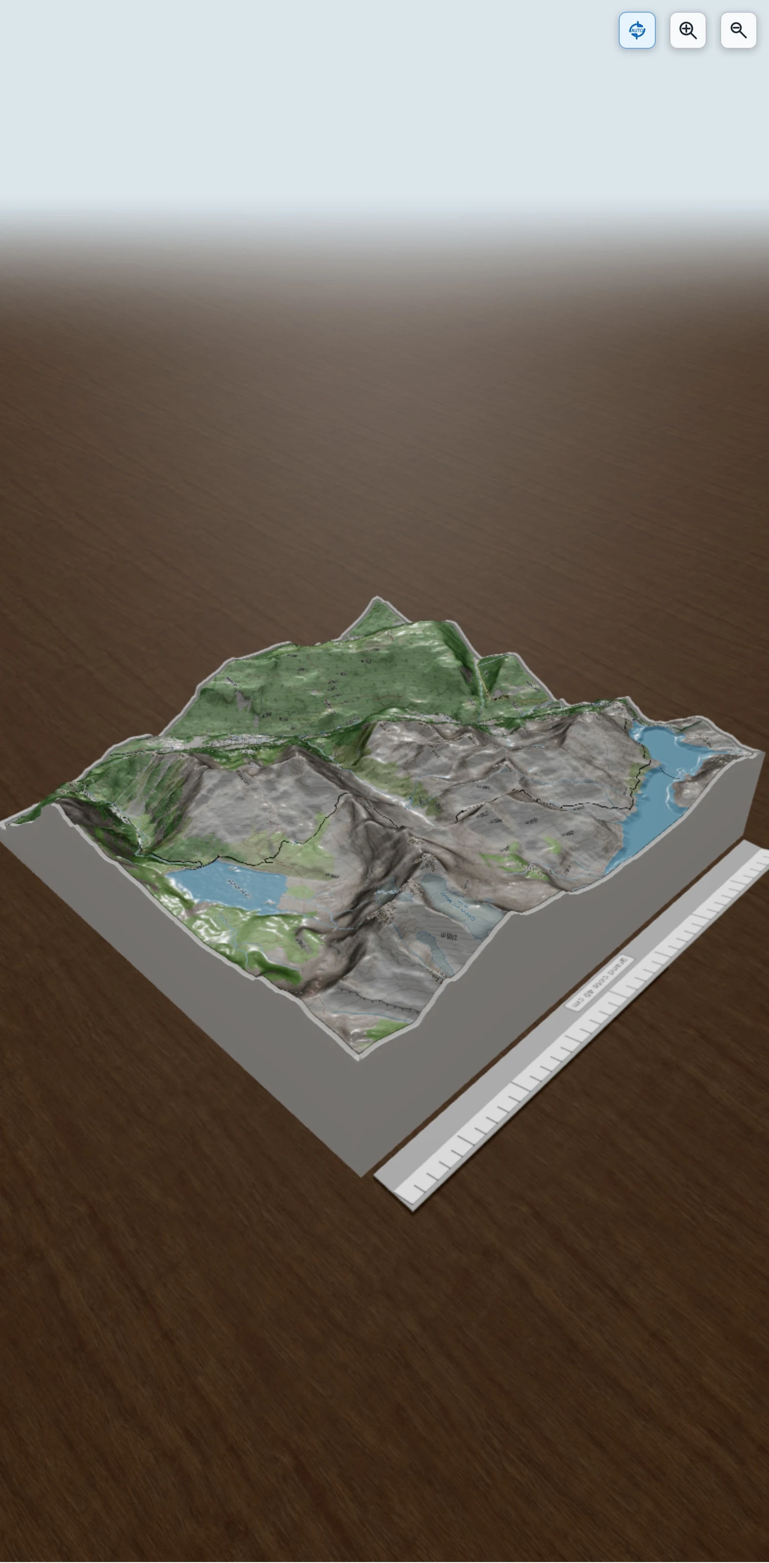 Carte en relief 3D de Lac d'Emosson par Salanfe, avec relief topographique