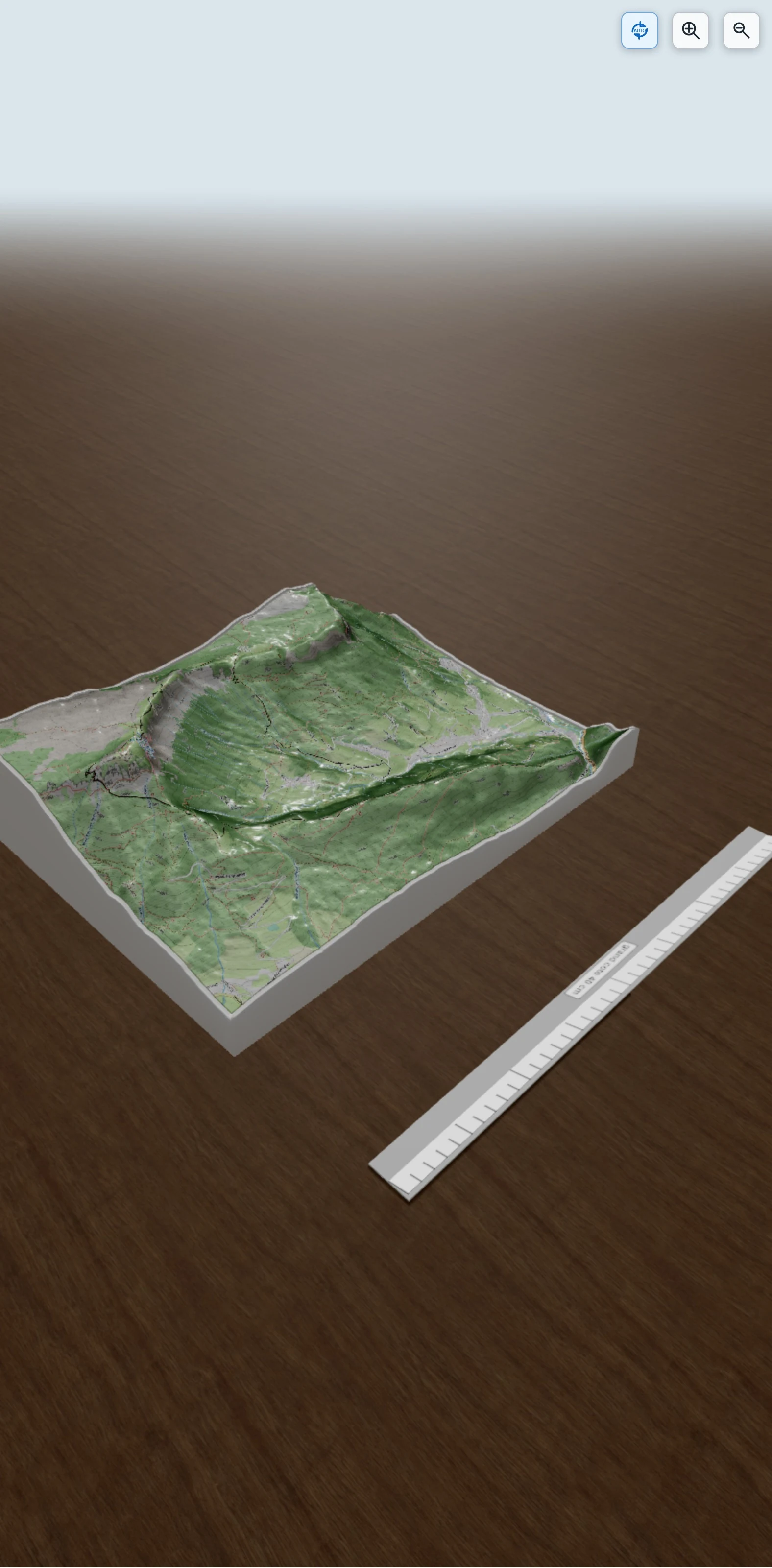 Carte en relief 3D de Lachat - Parmelan - Pertuis, avec relief topographique