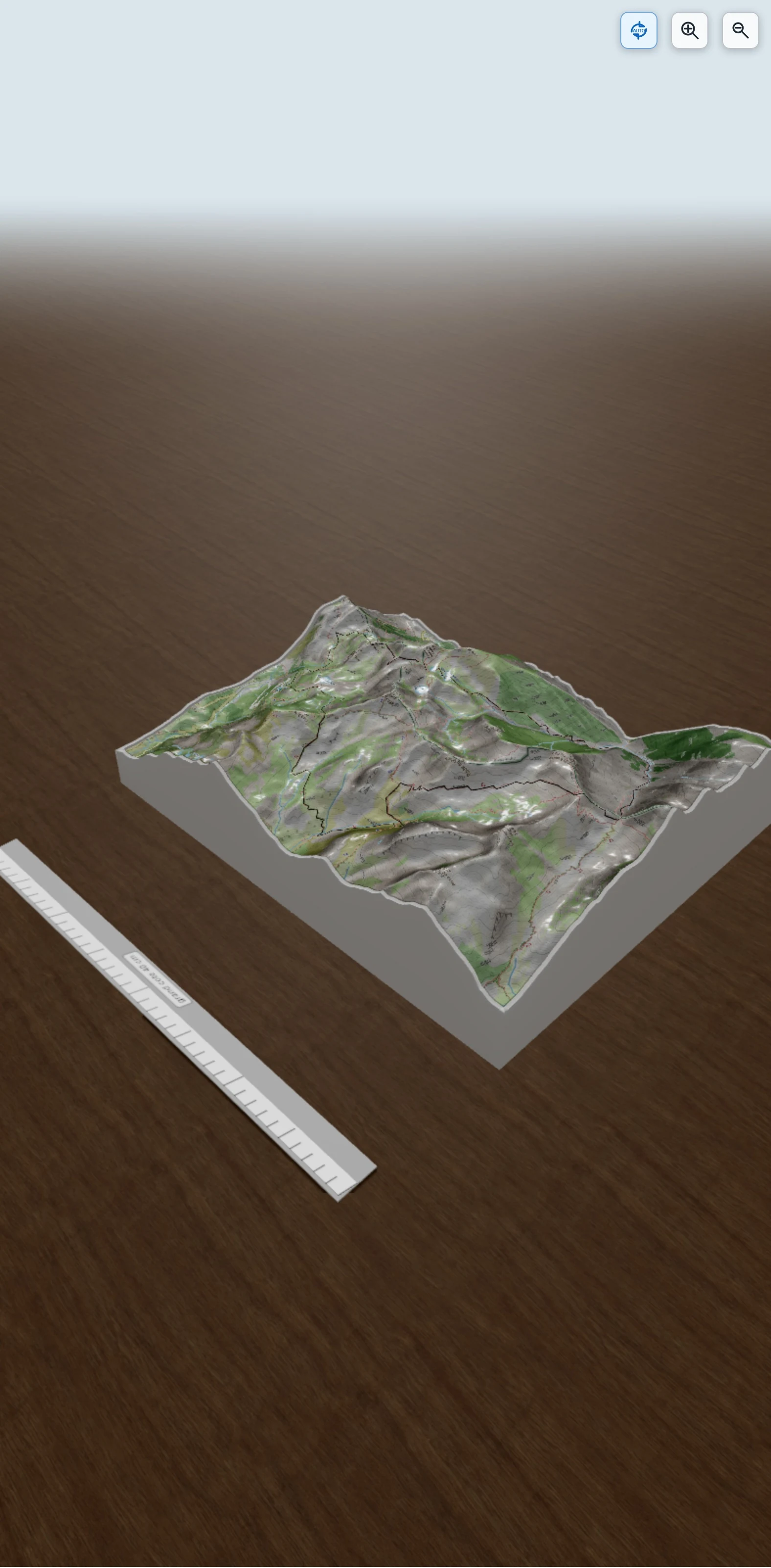Carte en relief 3D de Lago di Sant Anna par la Guercha Soubeirane, avec relief topographique