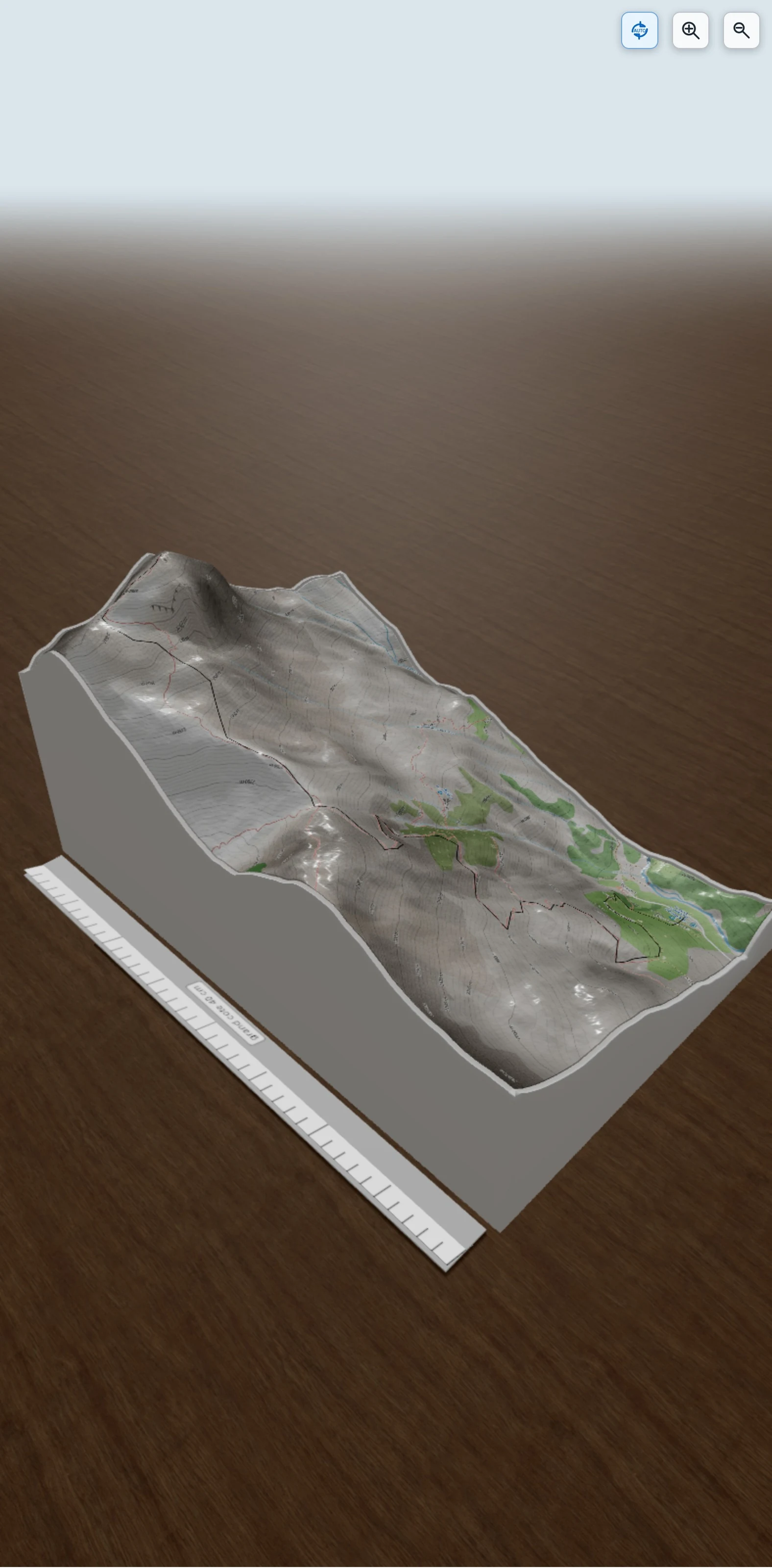 Carte en relief 3D de Laverq-Petite-Seolane, avec relief topographique