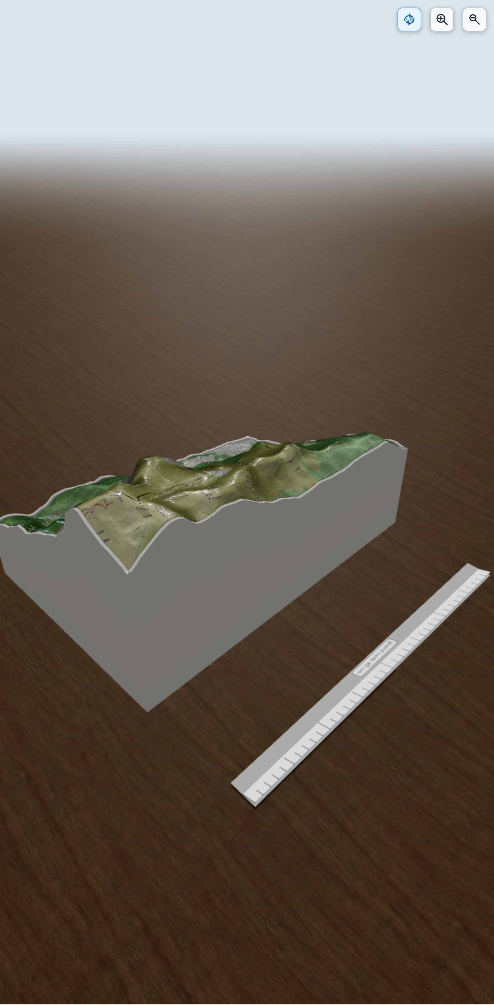 Carte en relief 3D de Le crêt des Mouches, avec relief topographique