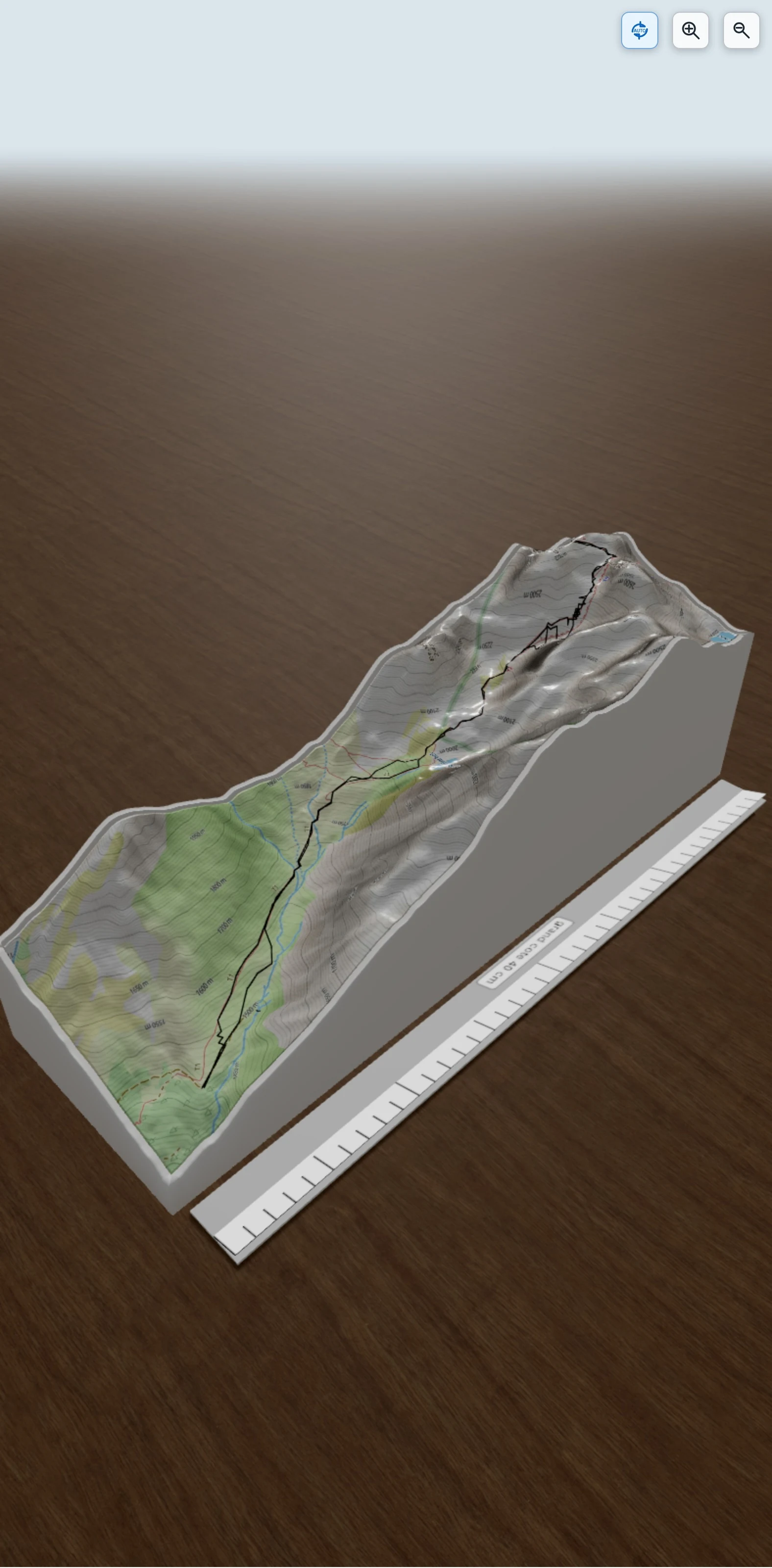 Carte en relief 3D de Le Grand Barbat, avec relief topographique