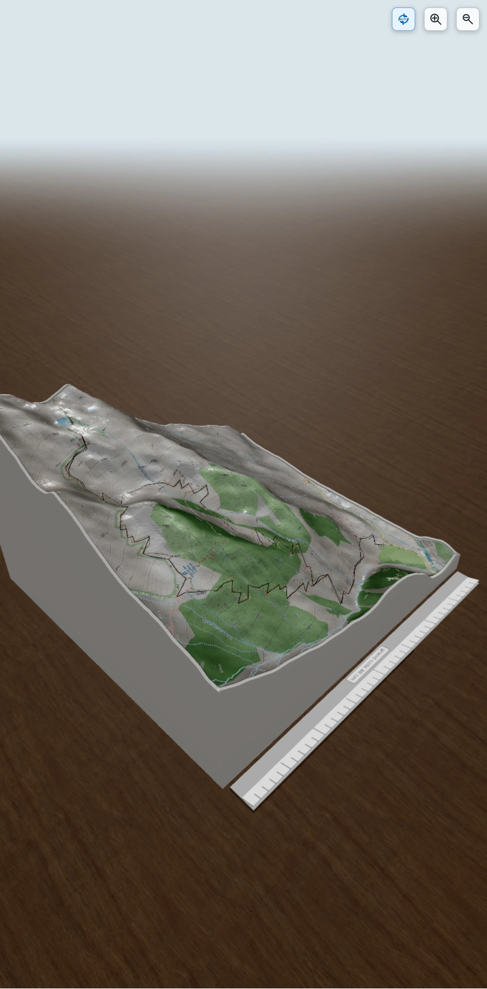 Carte en relief 3D de Le lac Lautier par le refuge des Souffles - Valgaudemar, avec relief topographique